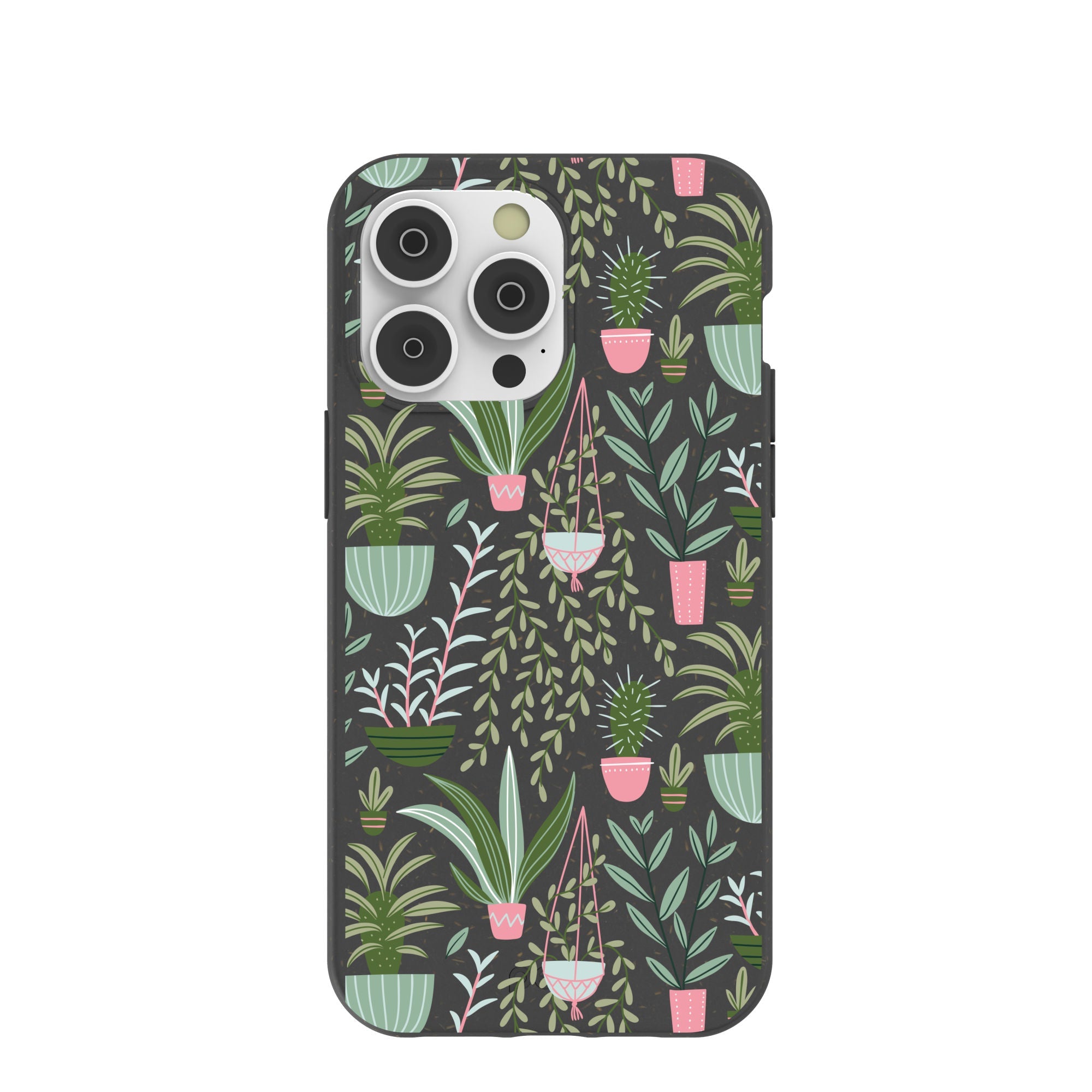 Black Indoor Garden iPhone 14 Pro Max Case Refurbished - Pela Case refurbished available on Cerqular