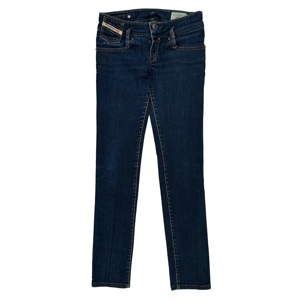 Diesel Skinny Matic Jeans - 29W UK 8 Dark Wash Cotton Refurbished - Thrifted (note: this is a term often used to describe second- refurbished available on Cerqular
