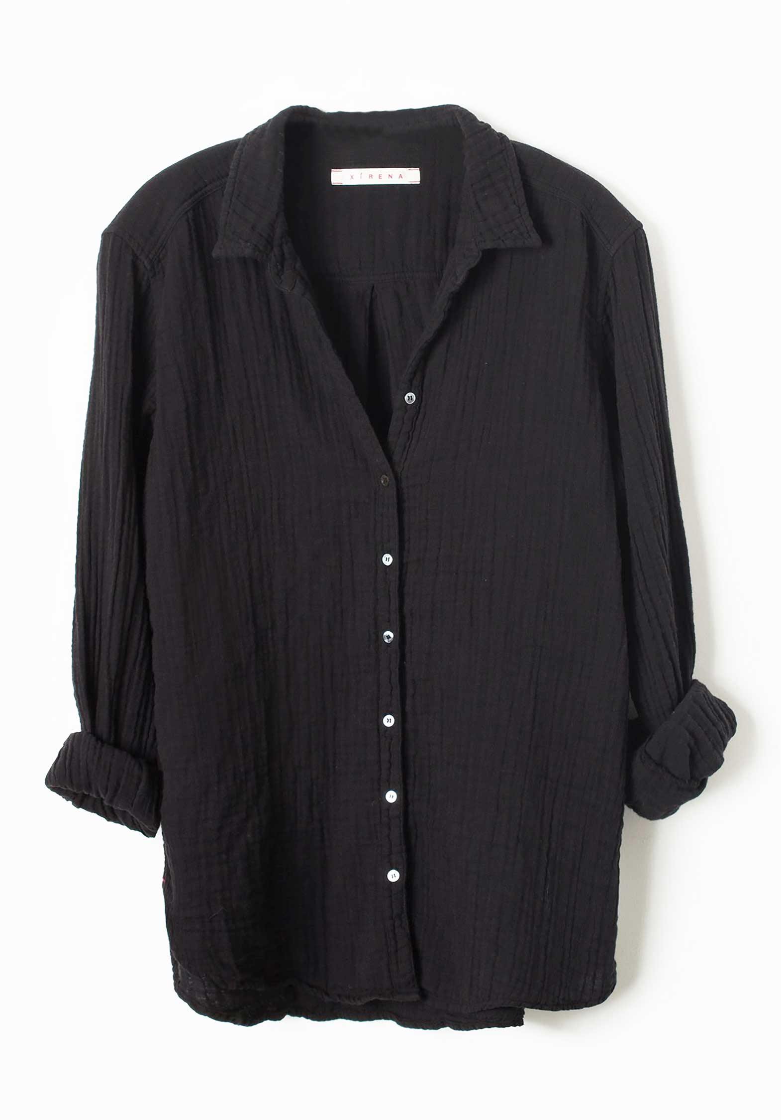 Shirt X08511 Beau Beau Shirt Black | Color: BLACK | Size: XS Refurbished - Rue Madame is a known brand, and the standardized name is " refurbished available on Cerqular