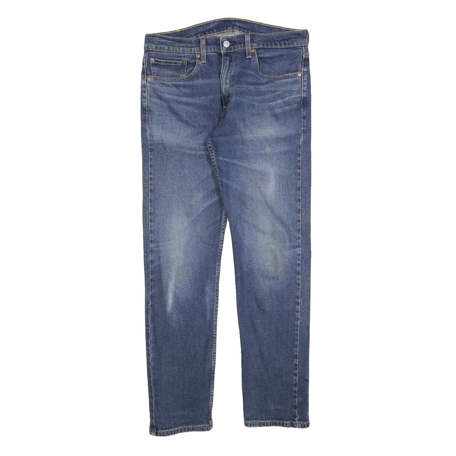 LEVI'S 502 Mens Slim Blue Denim Medium Cotton Blend Zip Jeans Straight W32 L32 Refurbished - N/A refurbished available on Cerqular