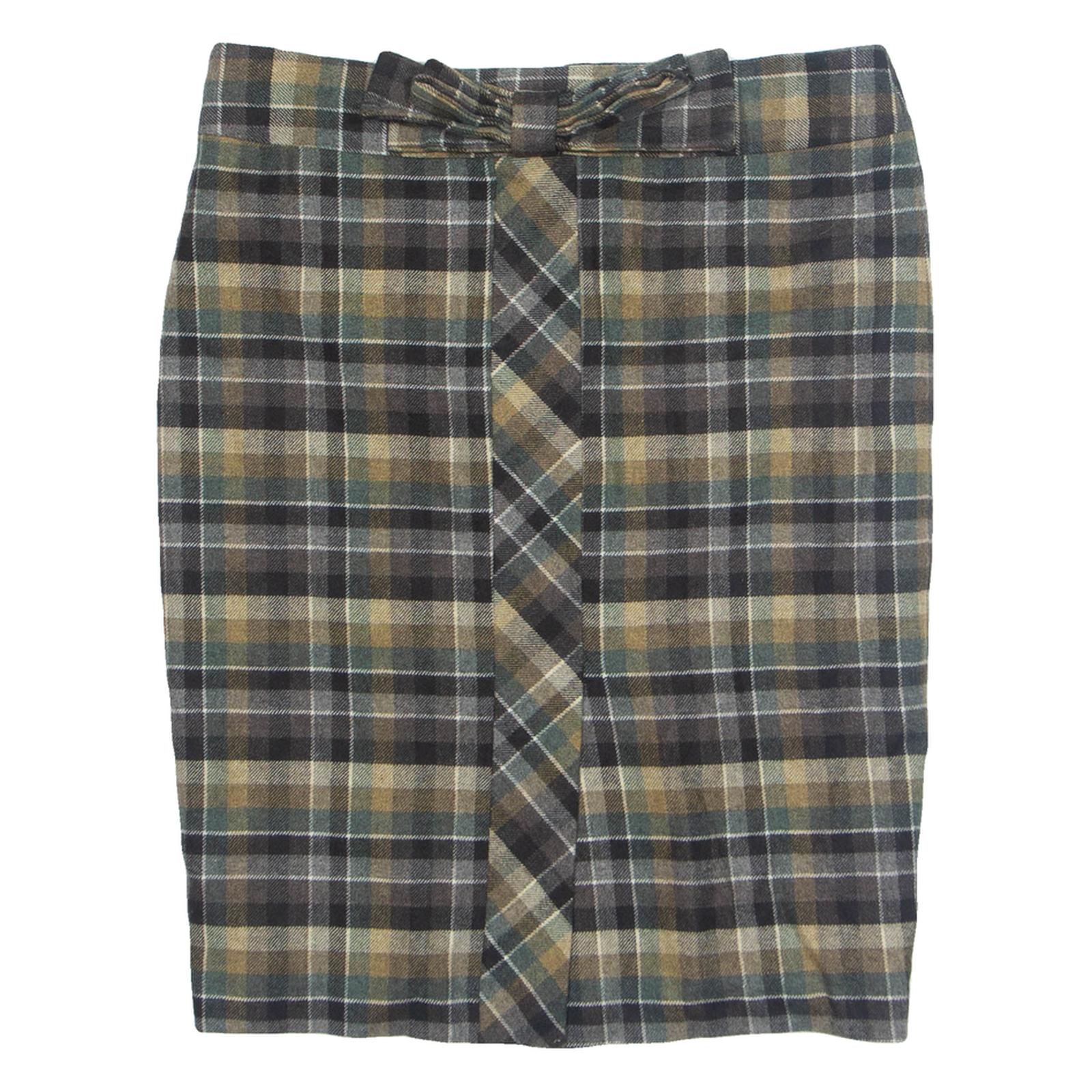 TED BAKER Womens Pencil Skirt Black Knee Length Check UK 12 Refurbished - N/A refurbished available on Cerqular