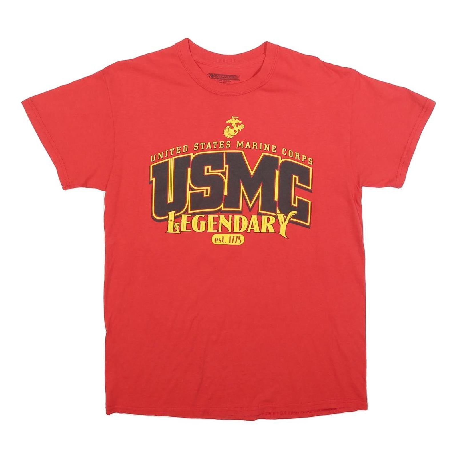 Buy FRONTLINE Mens Red USMC Legendary Graphic T-Shirt M Short Sleeve Crew Neck Refurbished - $12.99 FRONTLINE Mens Red USMC Legendary Graphic T-Shirt M Short Sleeve Crew Neck Refurbished - N/A refurbished available on Cerqular