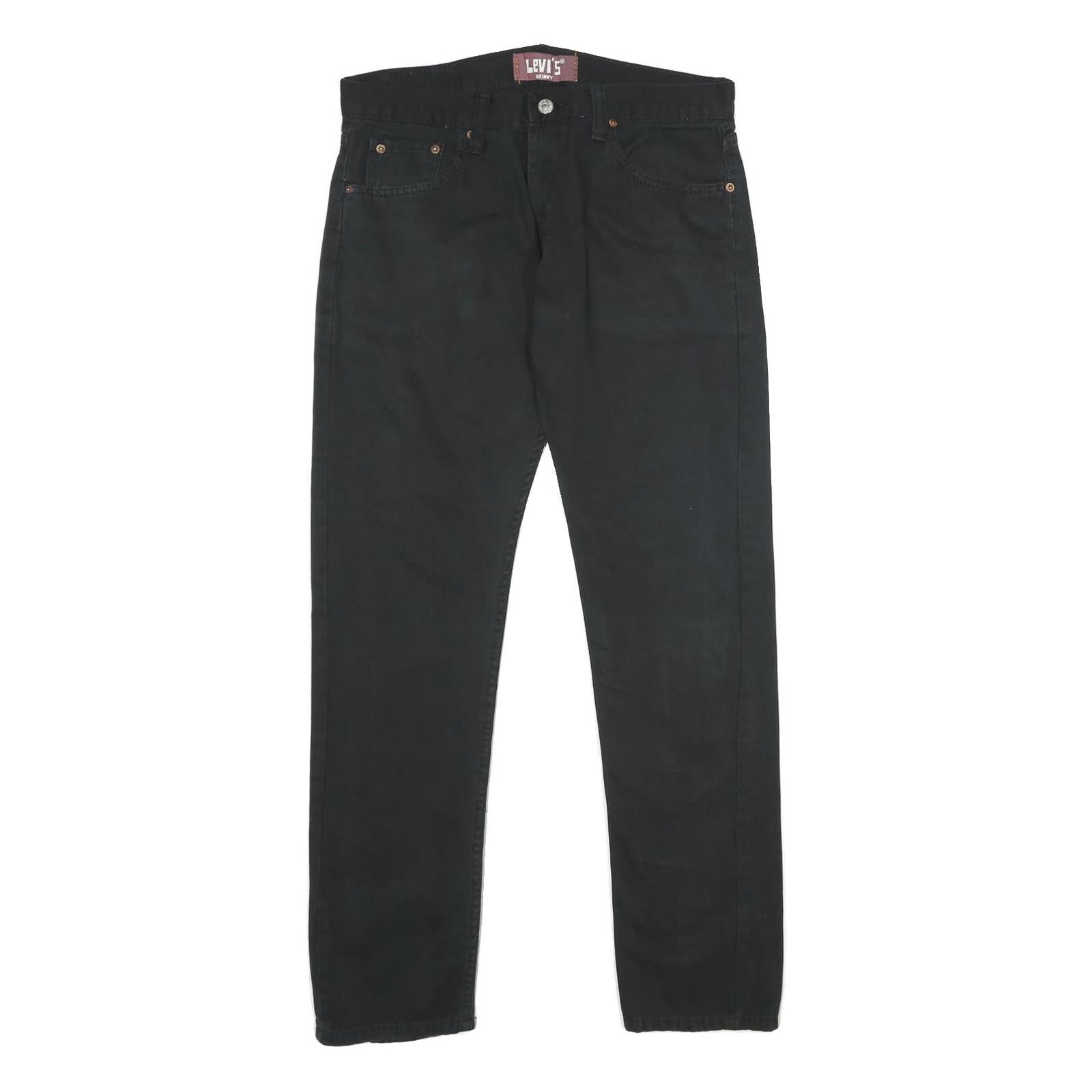 LEVI'S 511 Mens Slim Black Denim Medium W32 L32 Classic Slim Fit Jeans Zip Refurbished - N/A refurbished available on Cerqular
