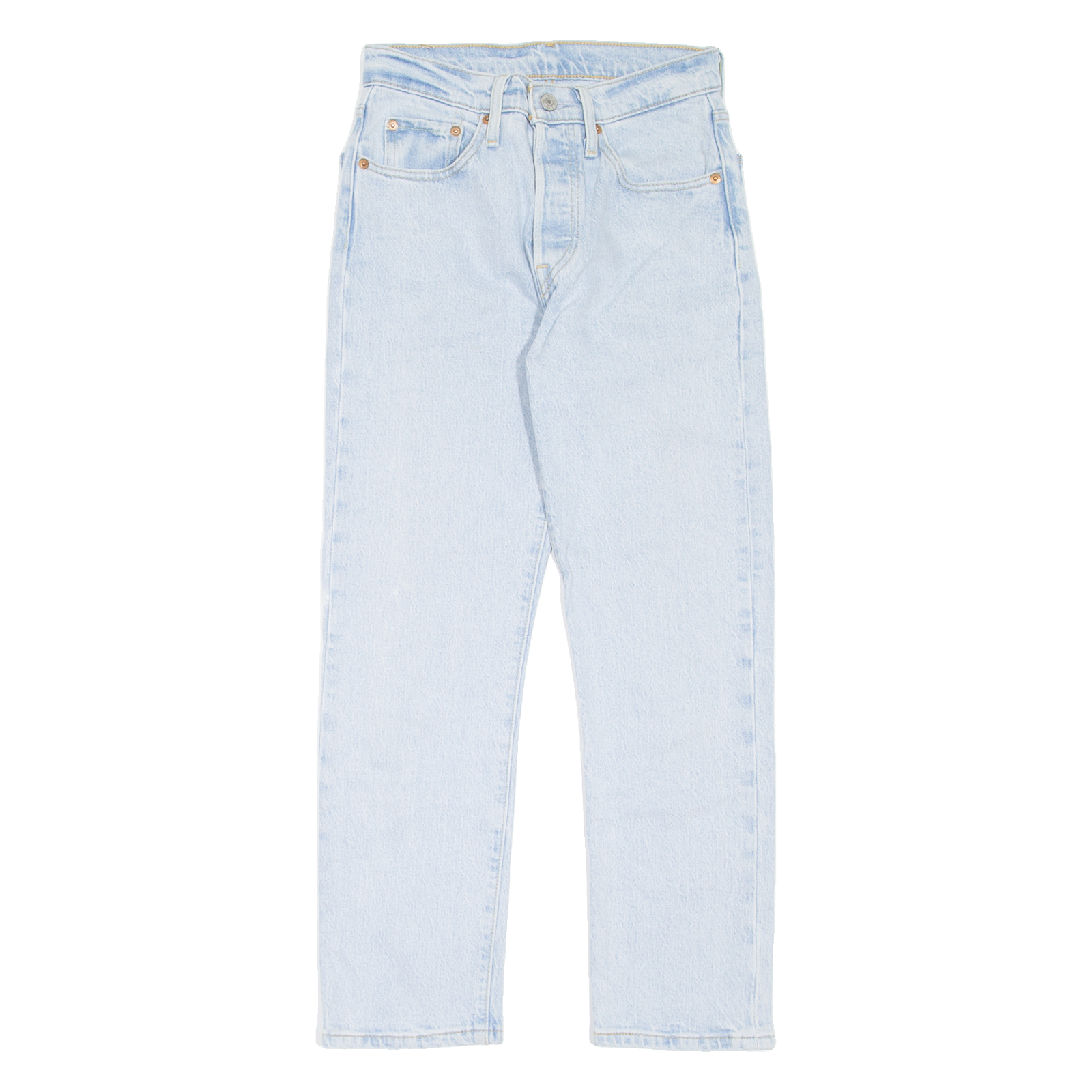LEVI'S 501 Jeans Womens Blue Regular Straight W24 L26 Refurbished - N/A refurbished available on Cerqular