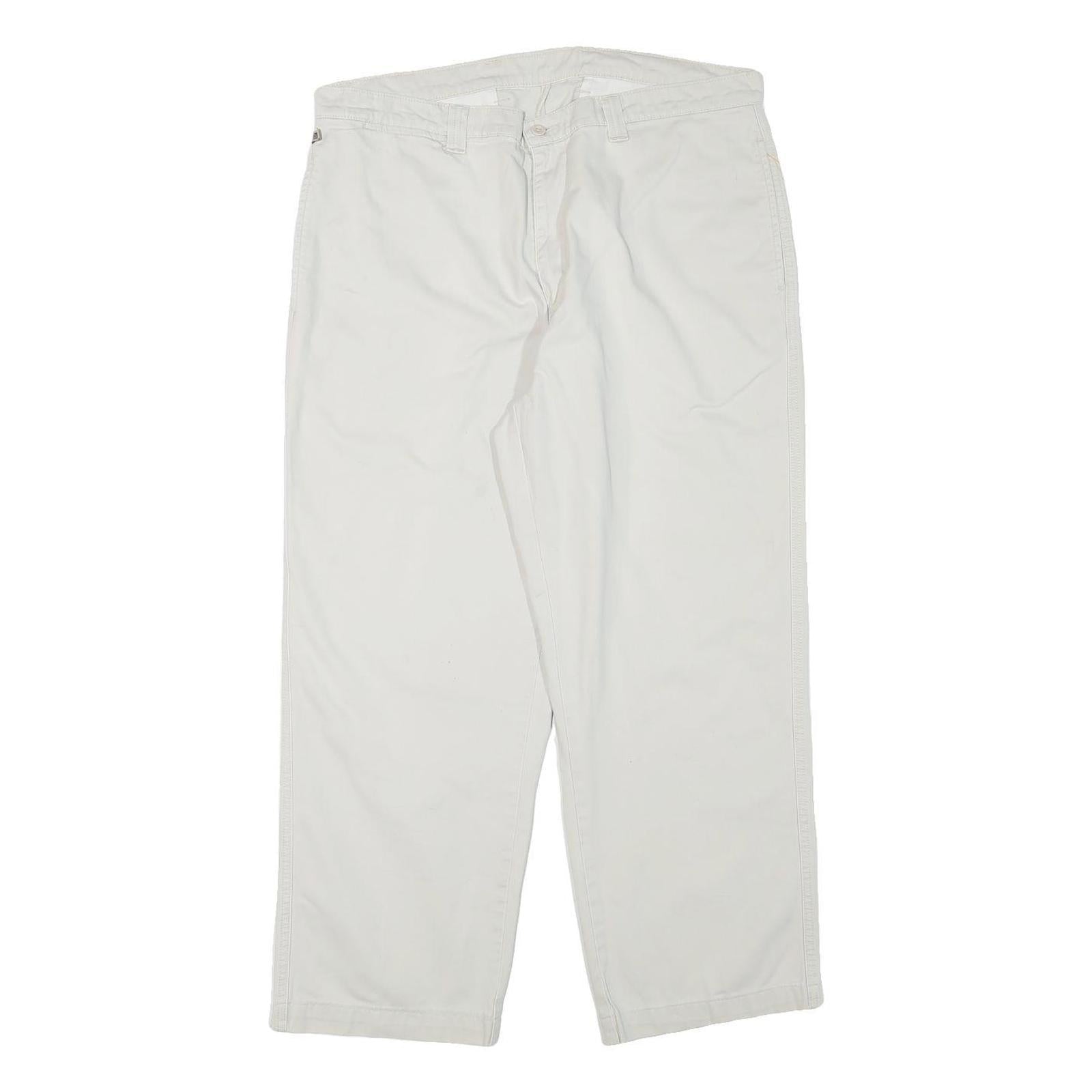 POLO RALPH LAUREN Mens Cotton Blend Relaxed White Trousers W37 L27 Casual Refurbished - N/A refurbished available on Cerqular