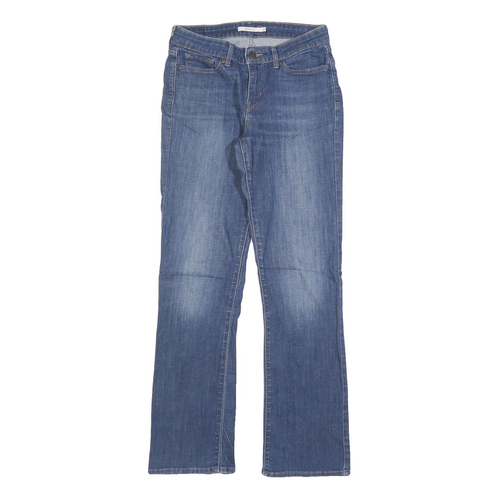LEVI'S 715 Womens Jeans Blue Regular Bootcut Denim Medium W29 L32 Classic Style Refurbished - N/A refurbished available on Cerqular