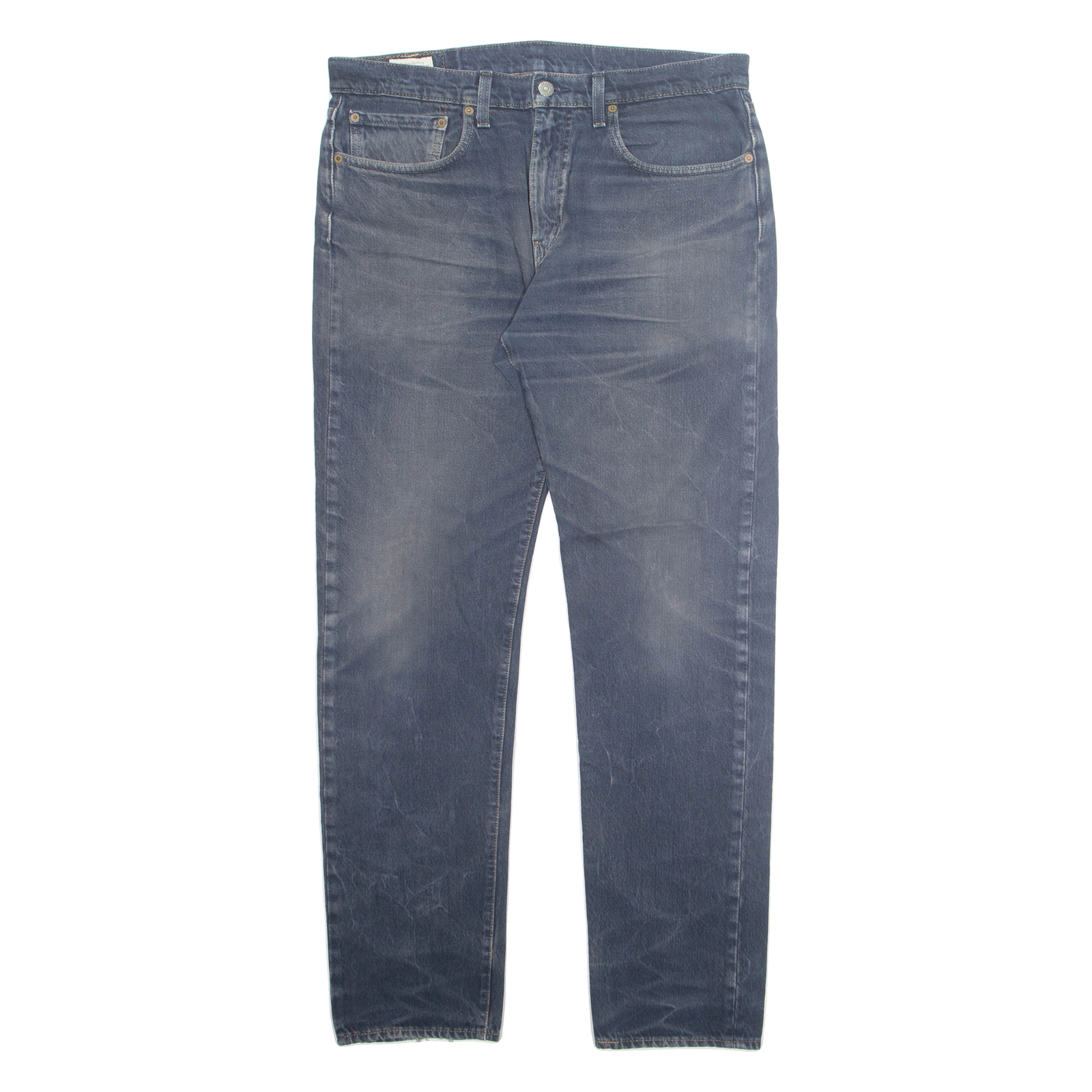 LEVI'S 502 Jeans Big E Mens Blue Regular Tapered Stone Wash W34 L34 Refurbished - N/A refurbished available on Cerqular