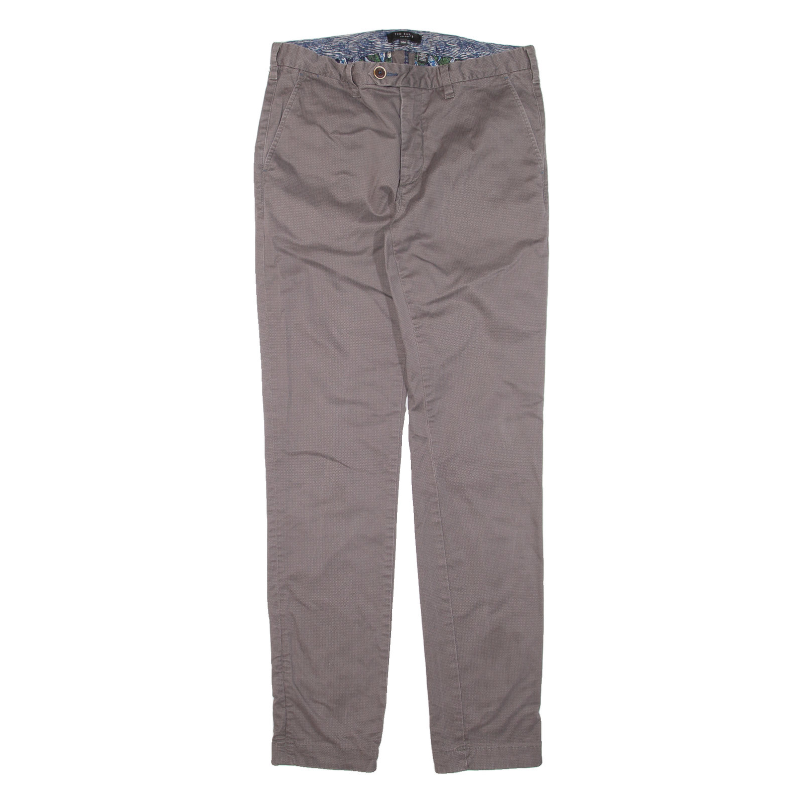TED BAKER Chino Mens Trousers Grey Slim Skinny W30 L31 Refurbished - N/A refurbished available on Cerqular