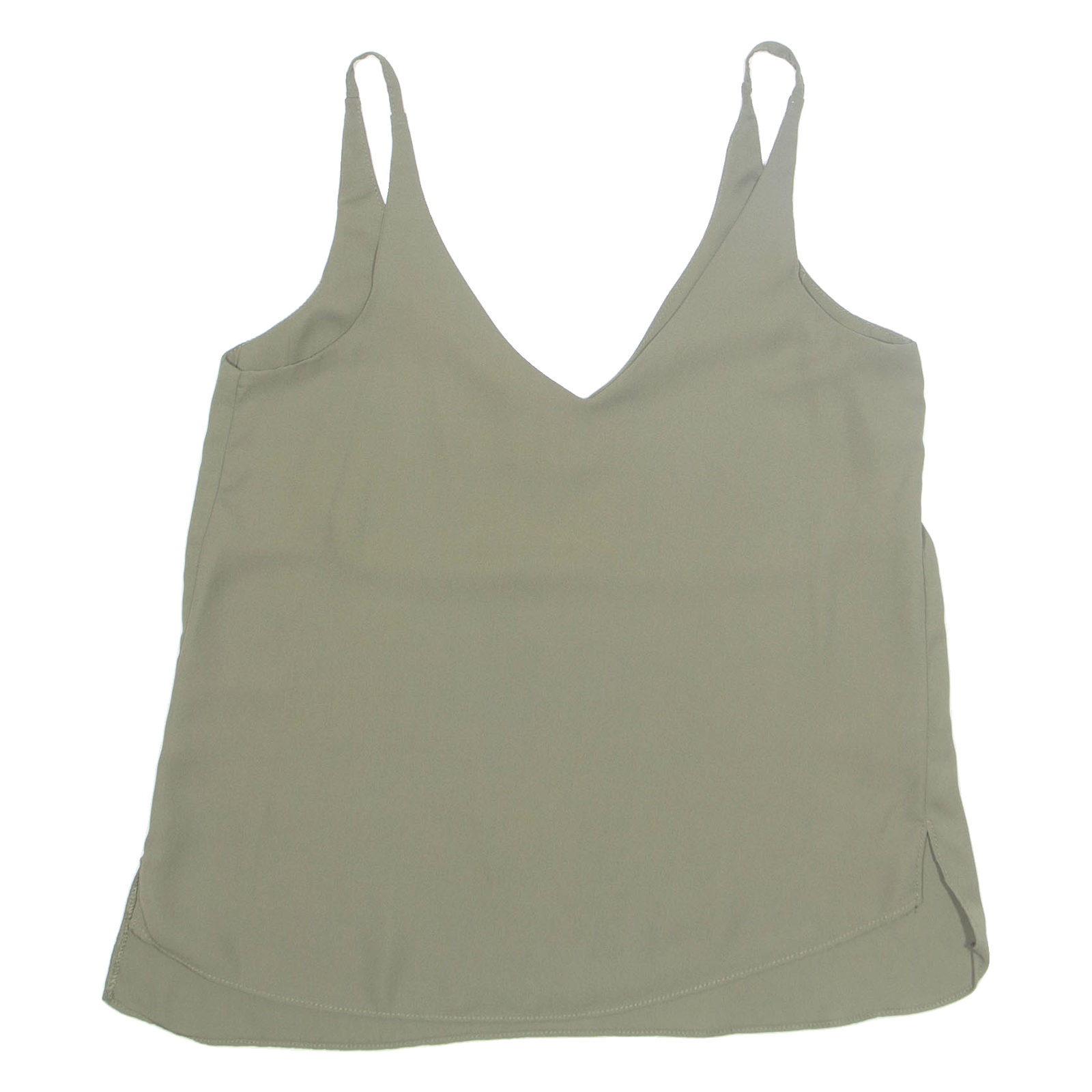 TOPSHOP Crop Petite Womens Camisole Vest Green V-Neck UK 6 Refurbished - N/A refurbished available on Cerqular