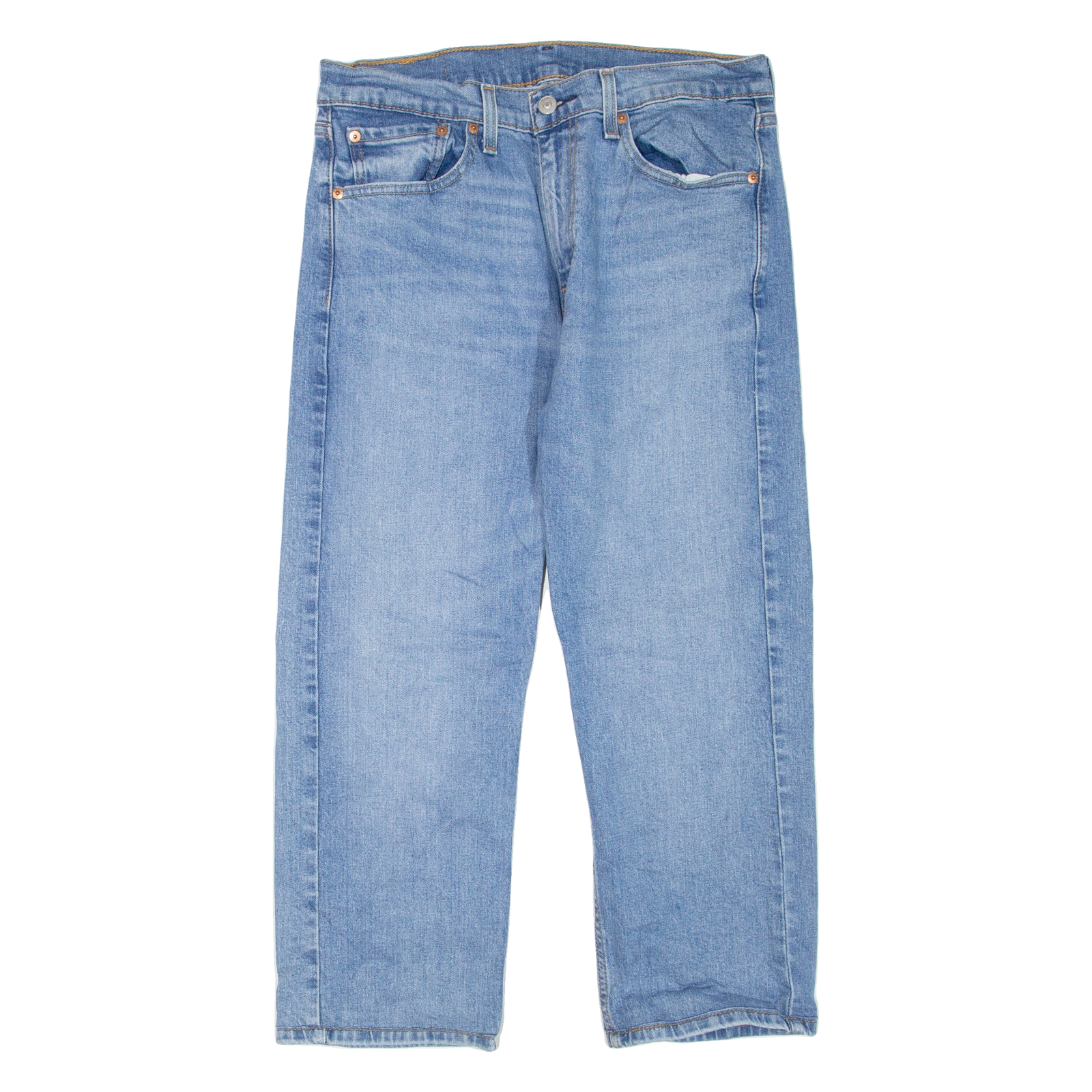 LEVI'S 505 Jeans Mens Blue Regular Straight W32 L23 Refurbished - N/A refurbished available on Cerqular