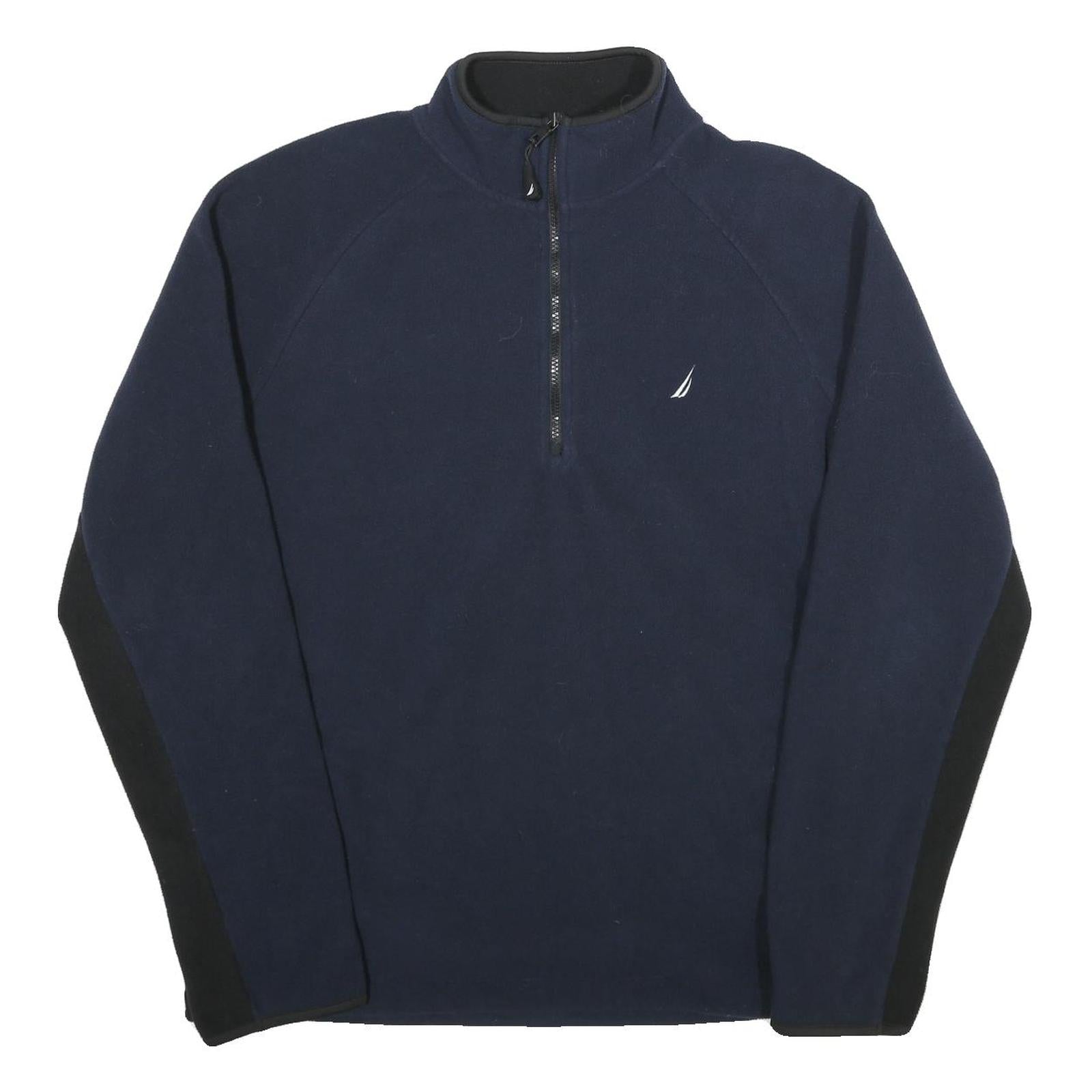 NAUTICA Mens Navy & Black Plain Pullover Crew Neck Basic Knit Jumper XL Refurbished - N/A refurbished available on Cerqular