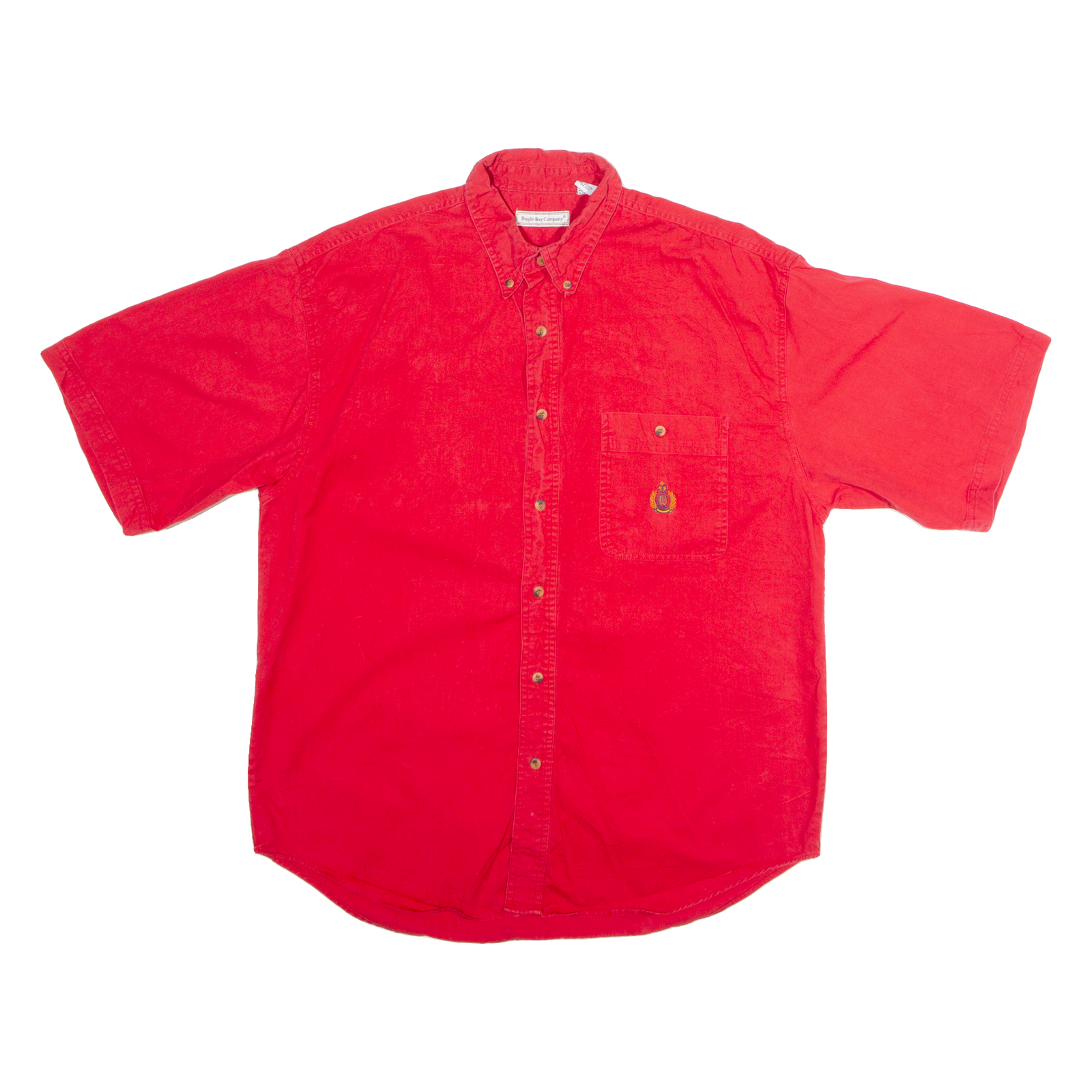 BUGLE BOY Mens Plain Shirt Red 90s XL Refurbished - N/A refurbished available on Cerqular