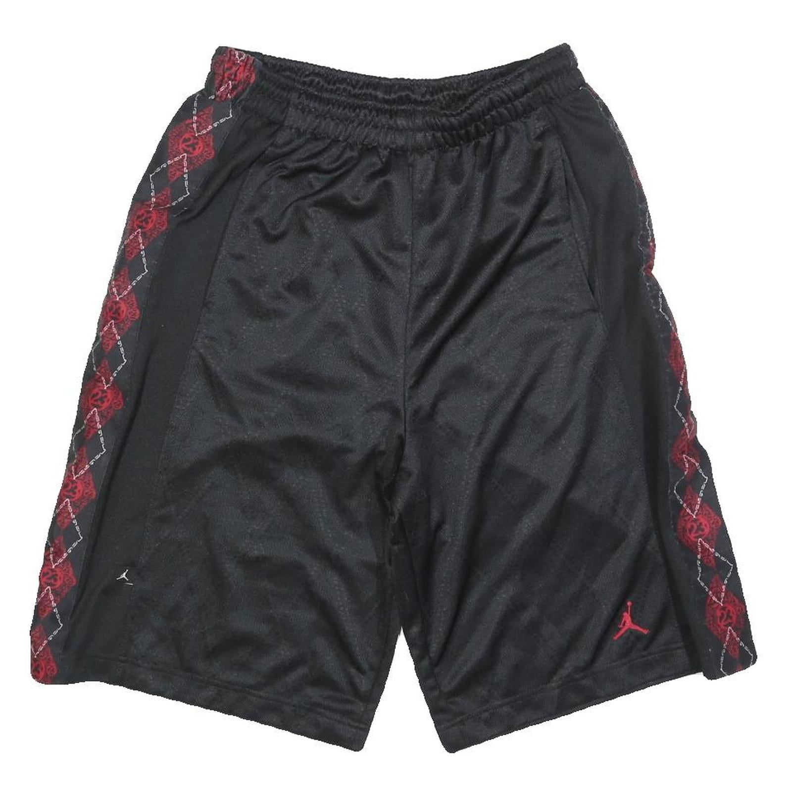AIR JORDAN Mens Black & Red Casual Shorts S W26 Polyester Sports Gym Refurbished - N/A refurbished available on Cerqular