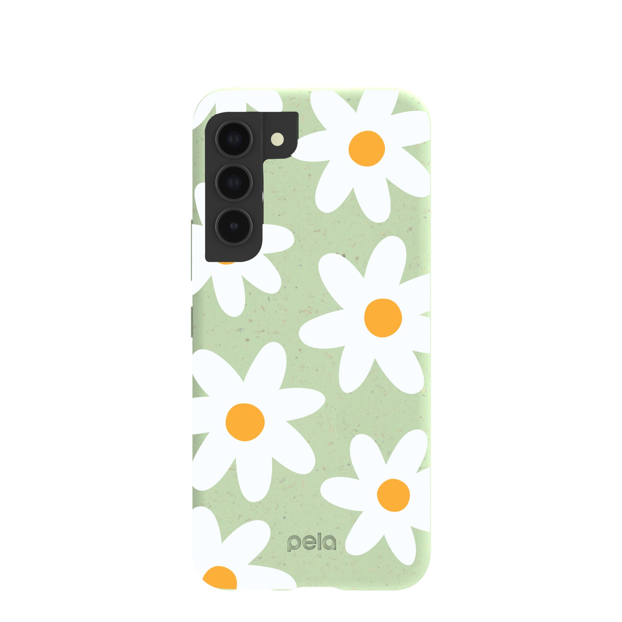 Sage Green Daisy Samsung Galaxy S22 Case Refurbished - Pela Case refurbished available on Cerqular