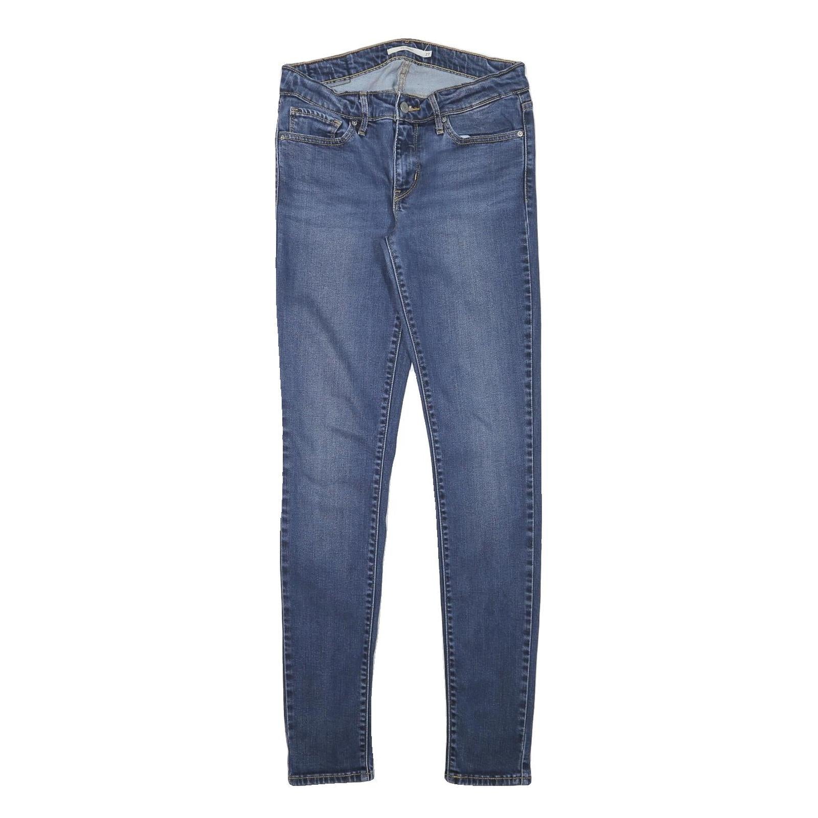 LEVI'S Womens Slim Blue Denim Medium Wash Jeans W27 L31 Cotton Blend Zip Refurbished - N/A refurbished available on Cerqular