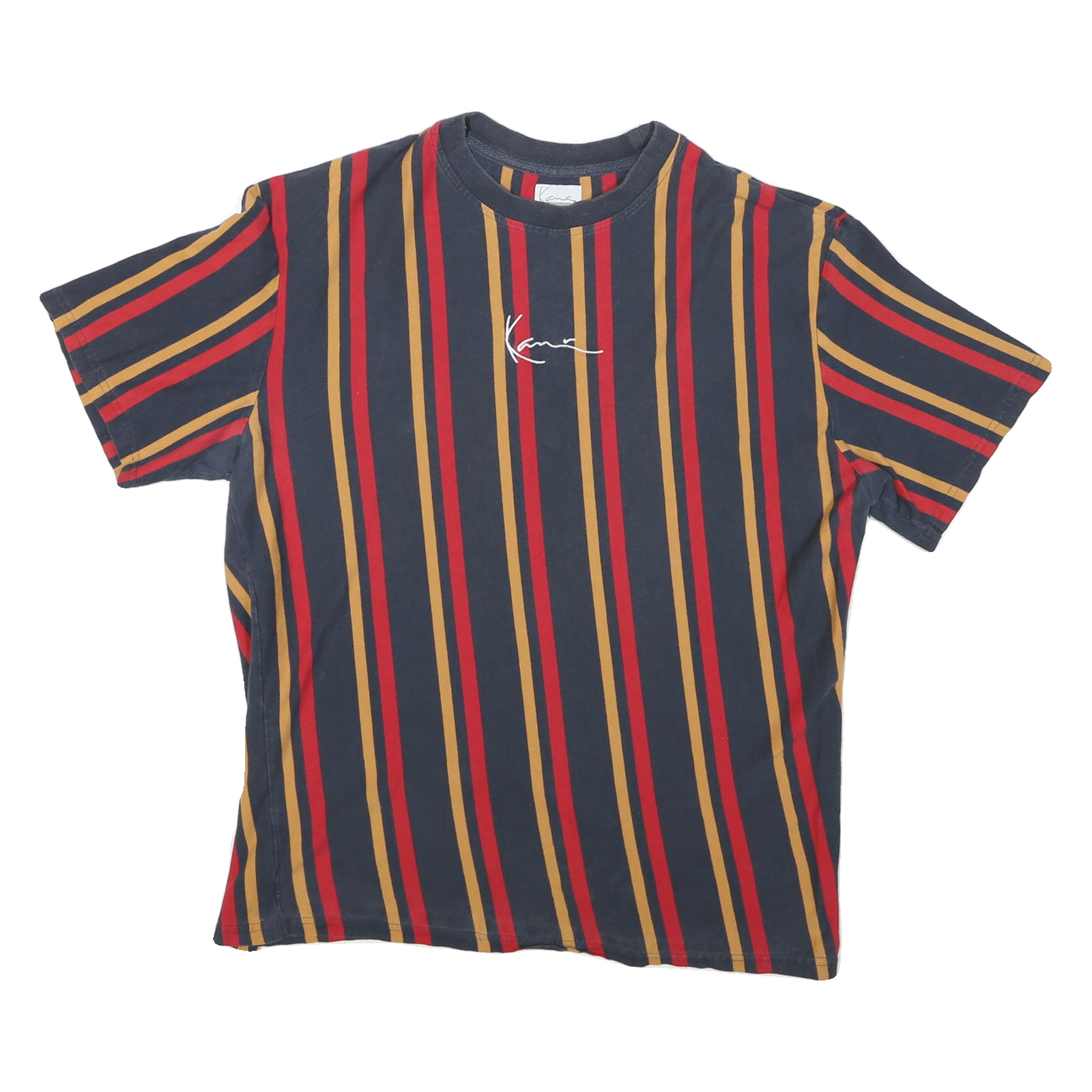 Buy KARL KANI Mens Blue & Red Striped T-Shirt L Short Sleeve Crew Neck Casual Refurbished - $27.29 KARL KANI Mens Blue & Red Striped T-Shirt L Short Sleeve Crew Neck Casual Refurbished - N/A refurbished available on Cerqular