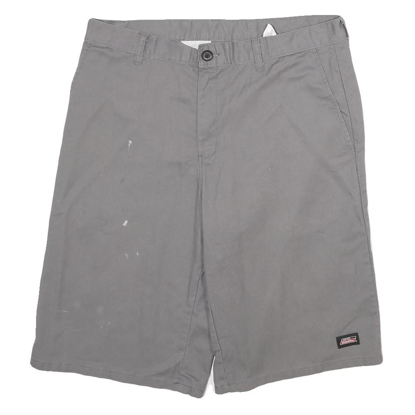 DICKIES Mens Shorts Grey Casual Regular L W34 Durable Workwear Refurbished - N/A refurbished available on Cerqular