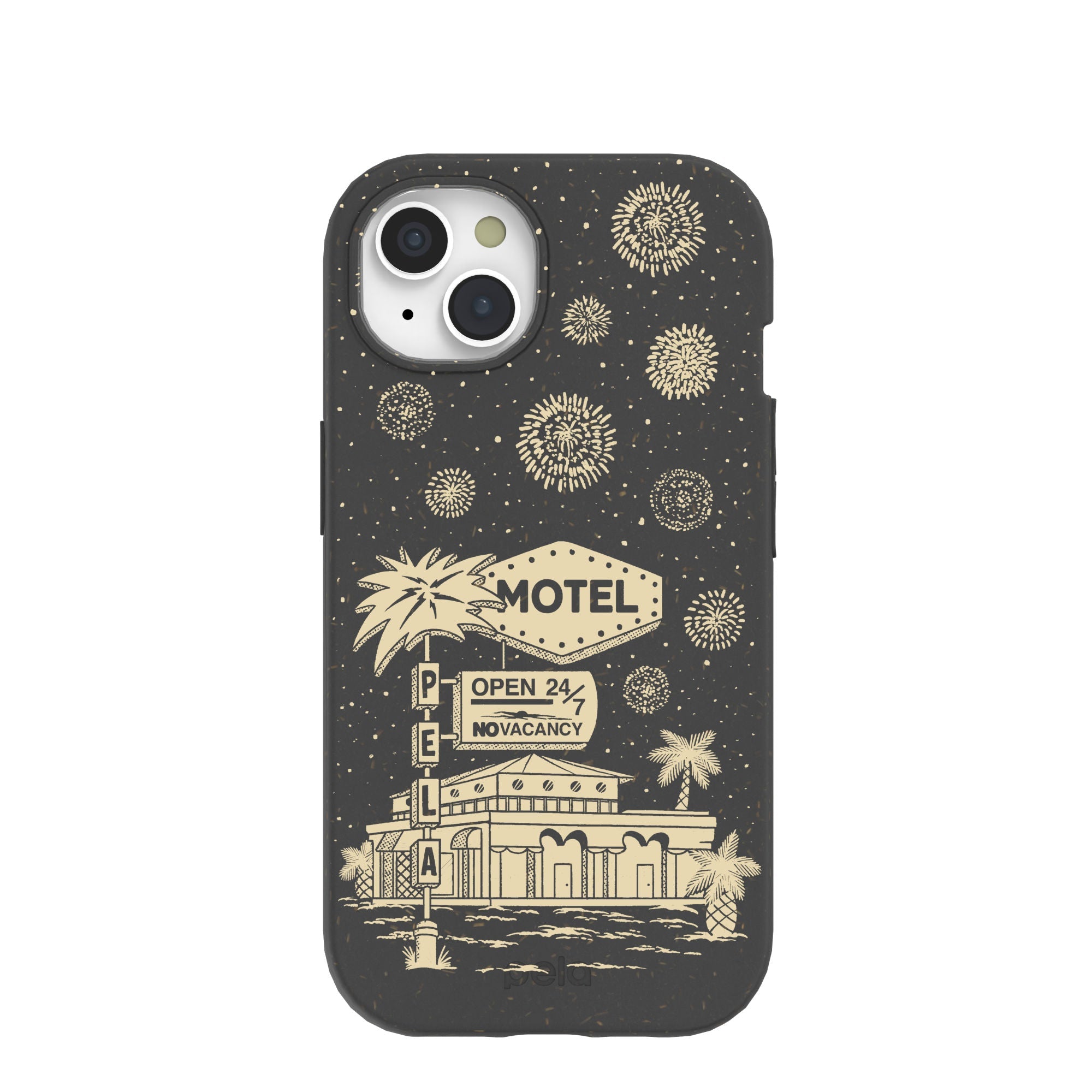 Black Motel Pela iPhone 15 Case Refurbished - Pela Case refurbished available on Cerqular