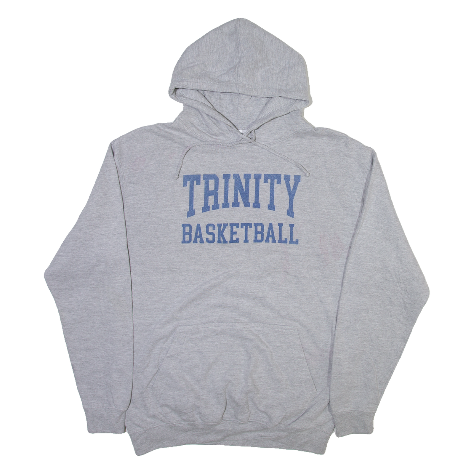 JUST HOODS Trinity Basketball Mens Grey Hoodie USA L Refurbished - N/A refurbished available on Cerqular