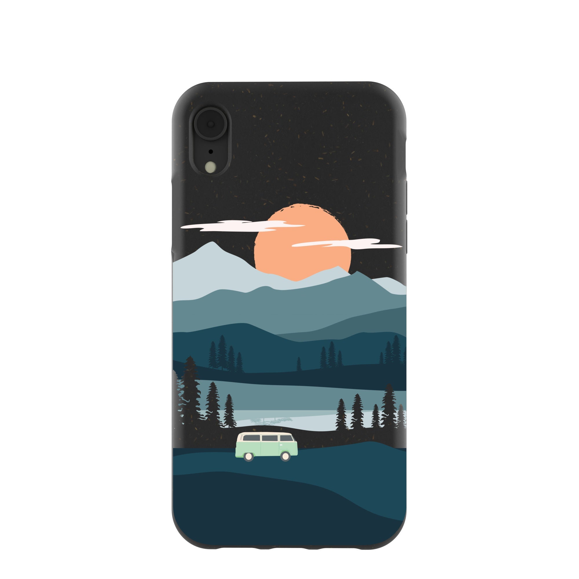 Black Digital Nomad iPhone XR Case Refurbished - Pela Case refurbished available on Cerqular