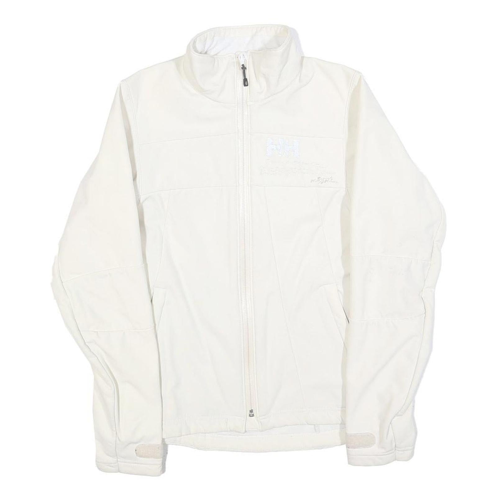 HELLY HANSEN Womens White Jacket XS Polyester Blend Zip Outdoor Sportswear Refurbished - N/A refurbished available on Cerqular