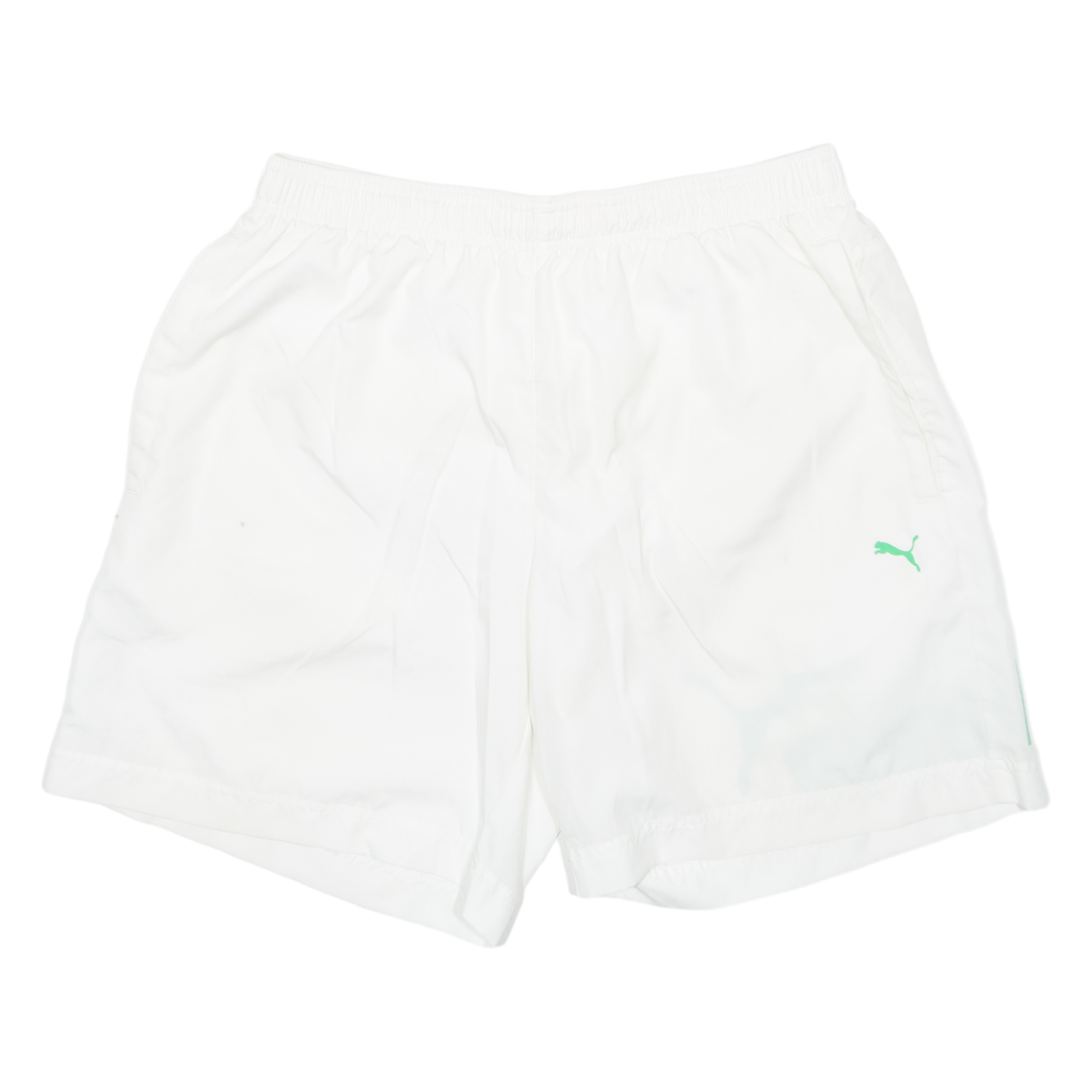 PUMA Mesh Lined Mens Sports Shorts White M W30 Refurbished - N/A refurbished available on Cerqular