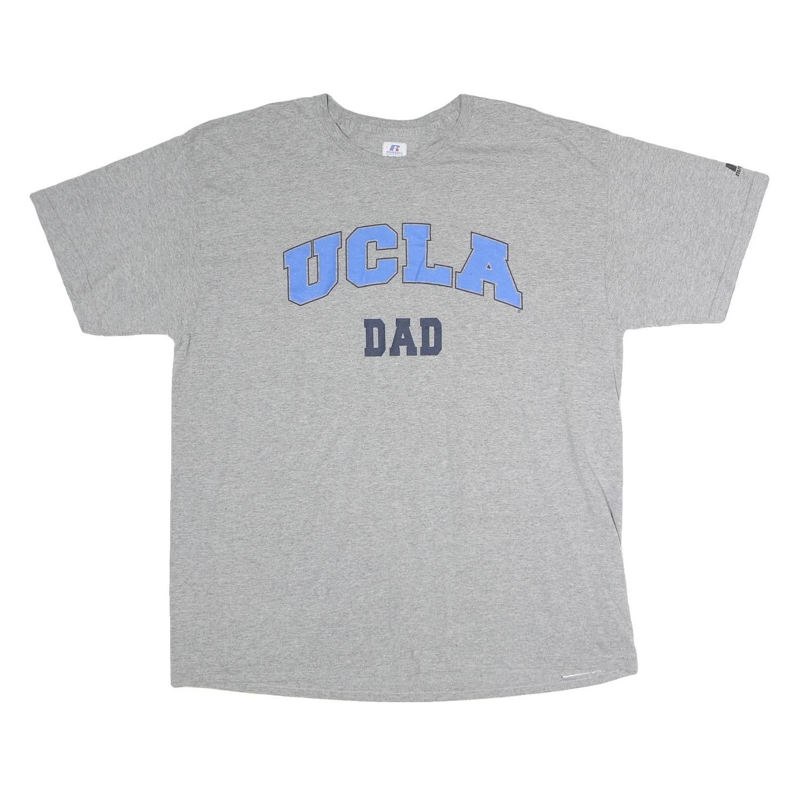 RUSSELL ATHLETIC Mens Grey UCLA Dad Graphic T-Shirt XL Short Sleeve Crew Neck Refurbished - N/A refurbished available on Cerqular