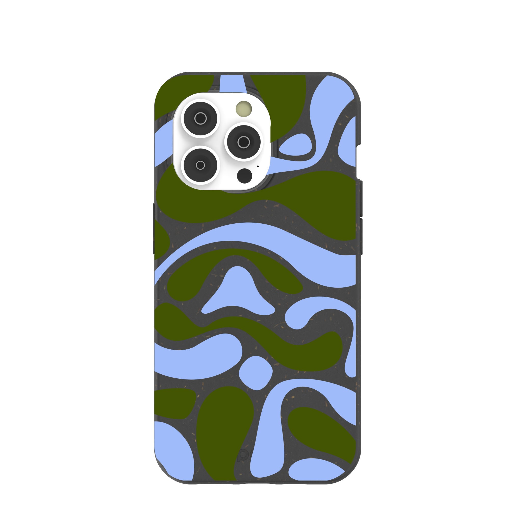 Black Curve and Flow iPhone 14 Pro Case Refurbished - Pela Case refurbished available on Cerqular