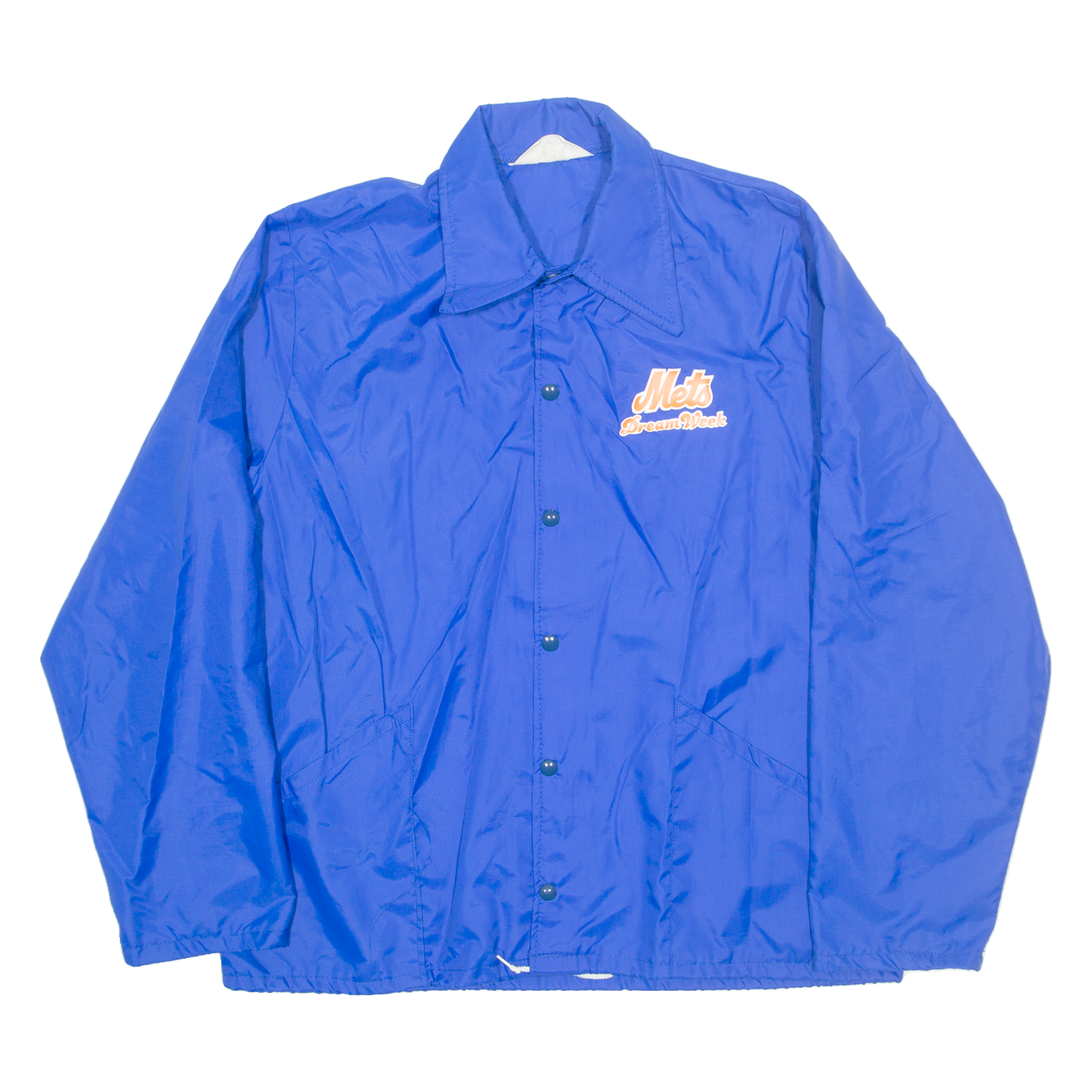GEM SPORTSWEAR Mets Dream Week Mens Coach Jacket Blue Nylon USA L Refurbished - N/A refurbished available on Cerqular