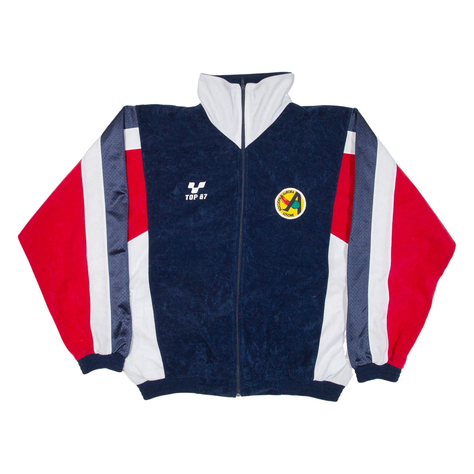 Mens Track Jacket Blue Colourblock XL Refurbished - N/A refurbished available on Cerqular