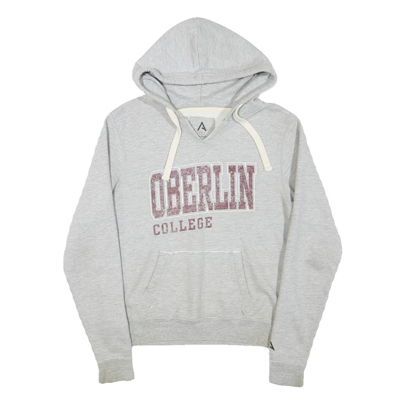 A Womens Grey Oberlin College Pullover Hoodie S Cotton Blend Casual Refurbished - N/A refurbished available on Cerqular