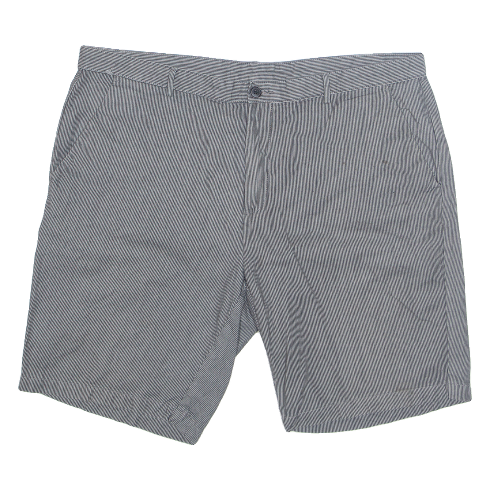CALVIN KLEIN Mens Chino Shorts Black Pinstripe XL W40 Refurbished - N/A refurbished available on Cerqular