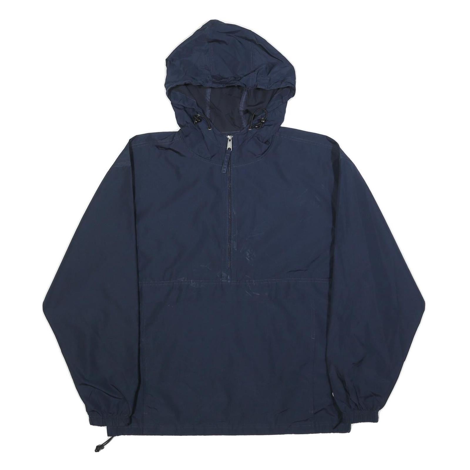 CHAMPION Mens Navy Blue Casual Zip Jacket M Polyester Hooded Lightweight Refurbished - N/A refurbished available on Cerqular