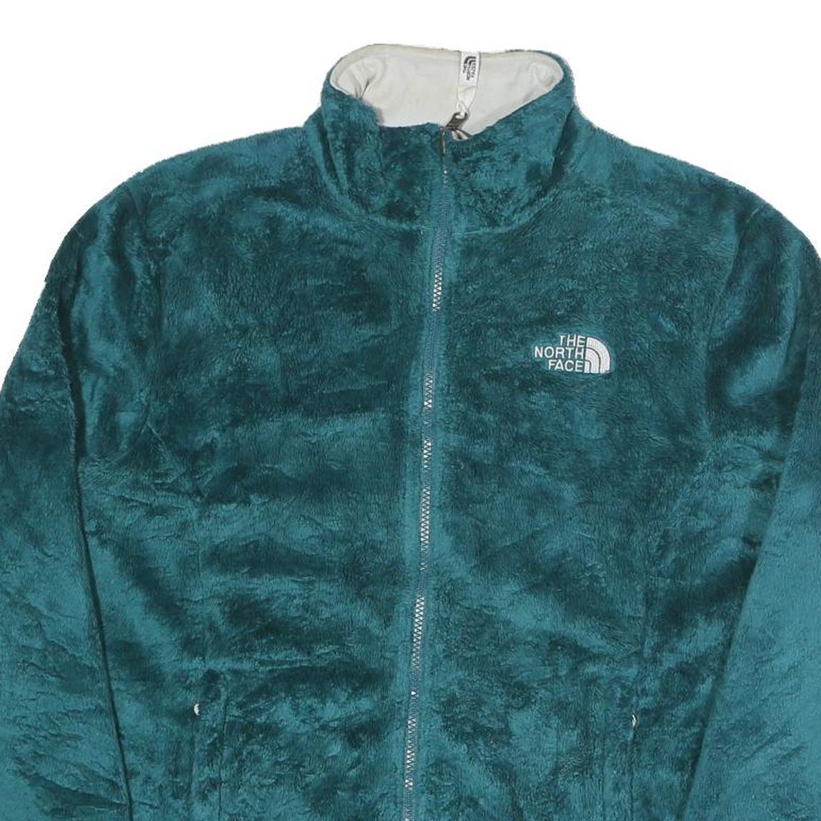 THE NORTH FACE Womens Teal Blue Fleece Jacket M Polyester Zip Soft Warm Refurbished - N/A refurbished available on Cerqular