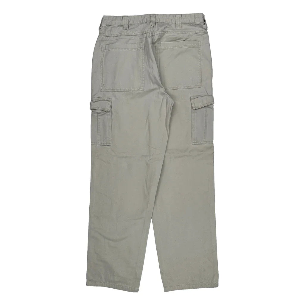 Wrangler Cargo Trousers - 34W 34L Beige Cotton Refurbished - Thrifted (note: this is a term often used to describe second- refurbished available on Cerqular