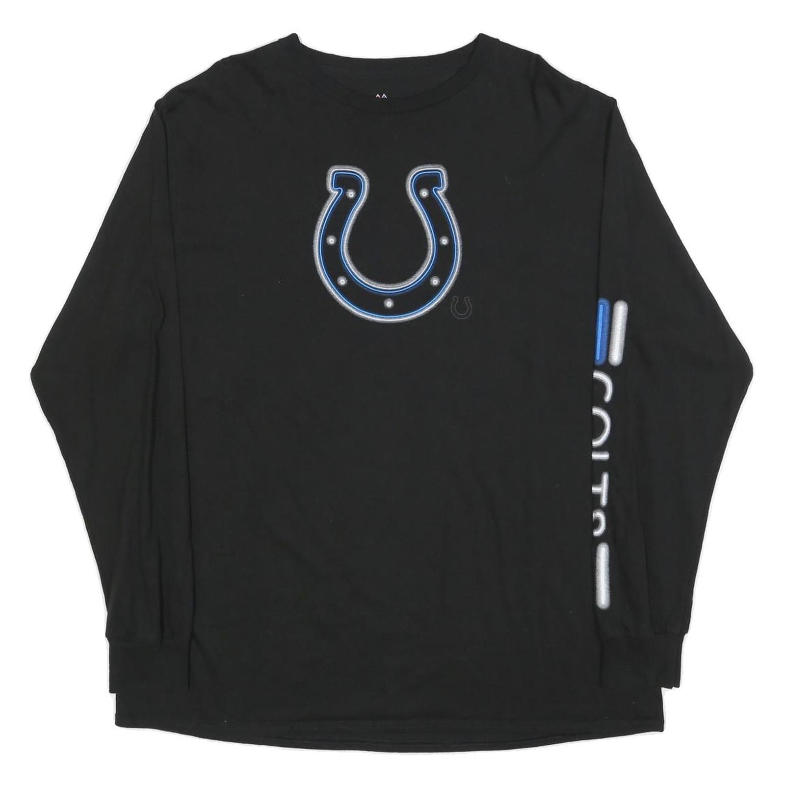 Buy MAJESTIC Mens Black Indianapolis Colts Long Sleeve Crew Neck T-Shirt XL Refurbished - $28.59 MAJESTIC Mens Black Indianapolis Colts Long Sleeve Crew Neck T-Shirt XL Refurbished - N/A refurbished available on Cerqular