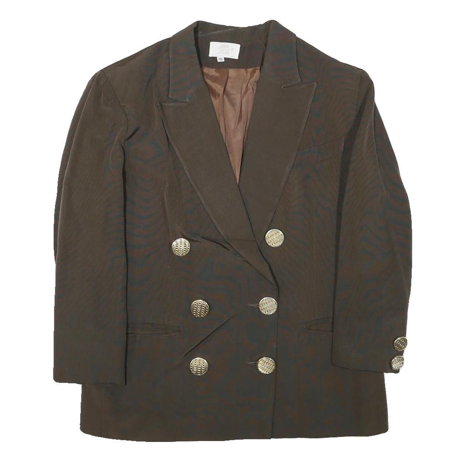 Buy LUTI Womens Brown Wool Blend Button Jacket M Plain Classic Tailored Refurbished - $48.09 LUTI Womens Brown Wool Blend Button Jacket M Plain Classic Tailored Refurbished - N/A refurbished available on Cerqular