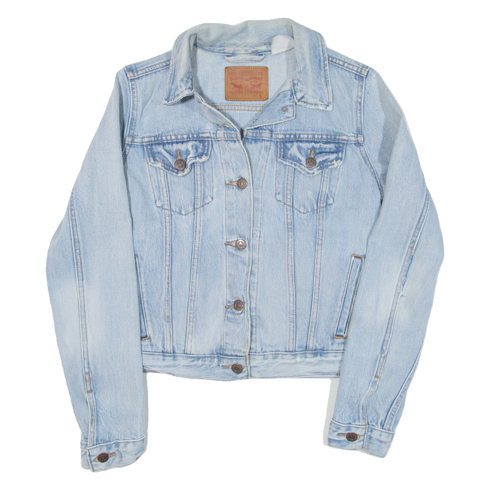 LEVI'S Womens Denim Jacket Blue S Refurbished - N/A refurbished available on Cerqular