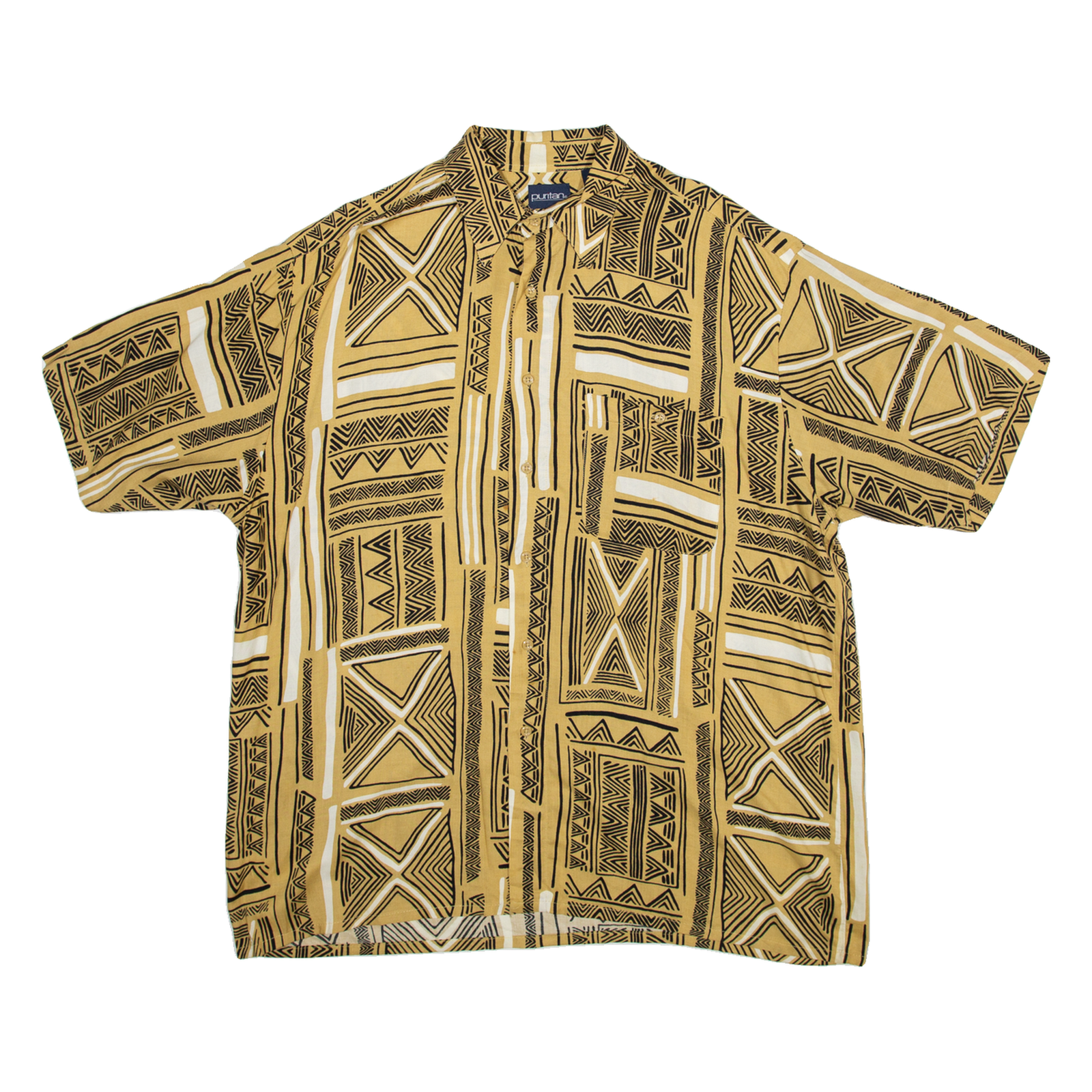 PURITAN Mens Shirt Brown L Refurbished - N/A refurbished available on Cerqular