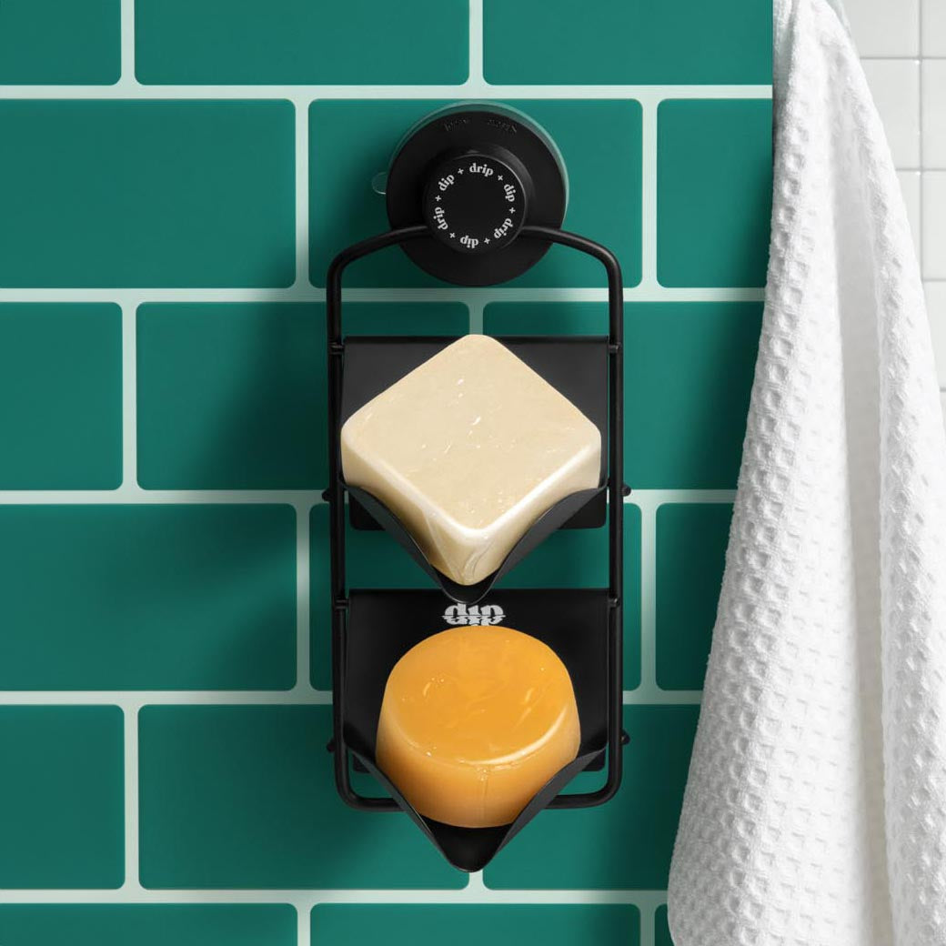 Shower Rack with Black and Black Stands Refurbished - Dip Sustainable Hair Care refurbished available on Cerqular
