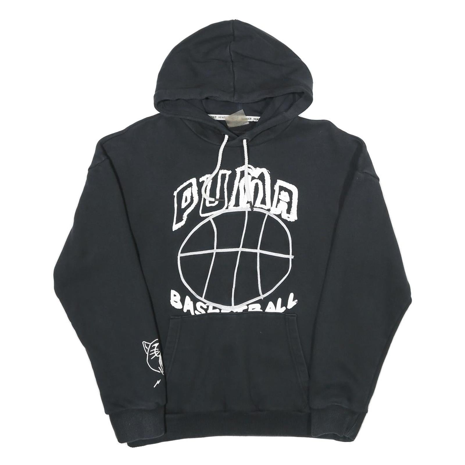 PUMA Mens Black Basketball Pullover Hoodie S Cotton Blend Sports Sweatshirt Refurbished - N/A refurbished available on Cerqular