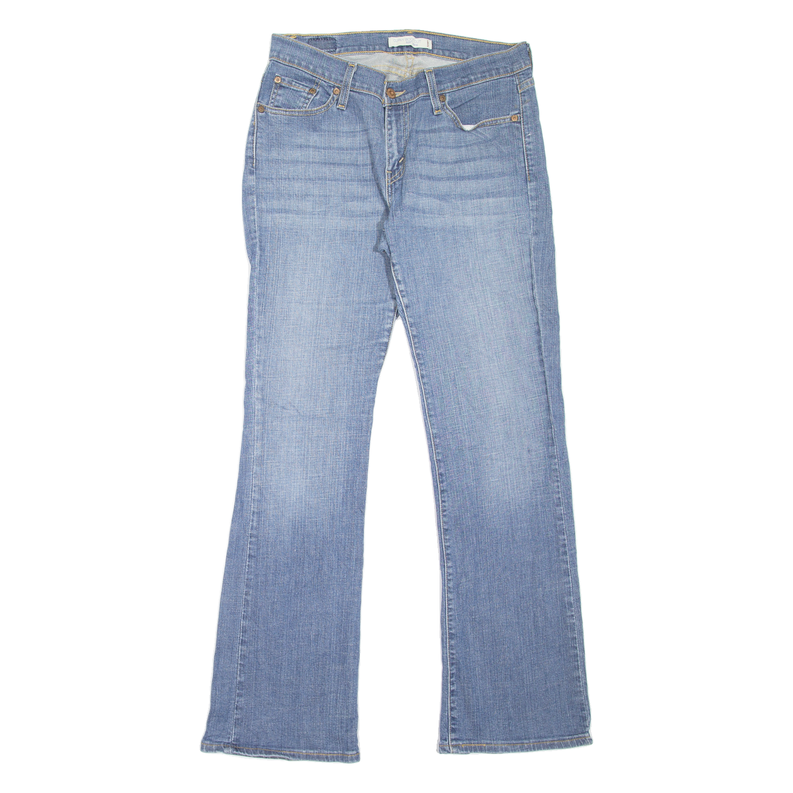 LEVI'S 529 Curvy Womens Jeans Blue Regular Bootcut Stone Wash W30 L31 Refurbished - N/A refurbished available on Cerqular
