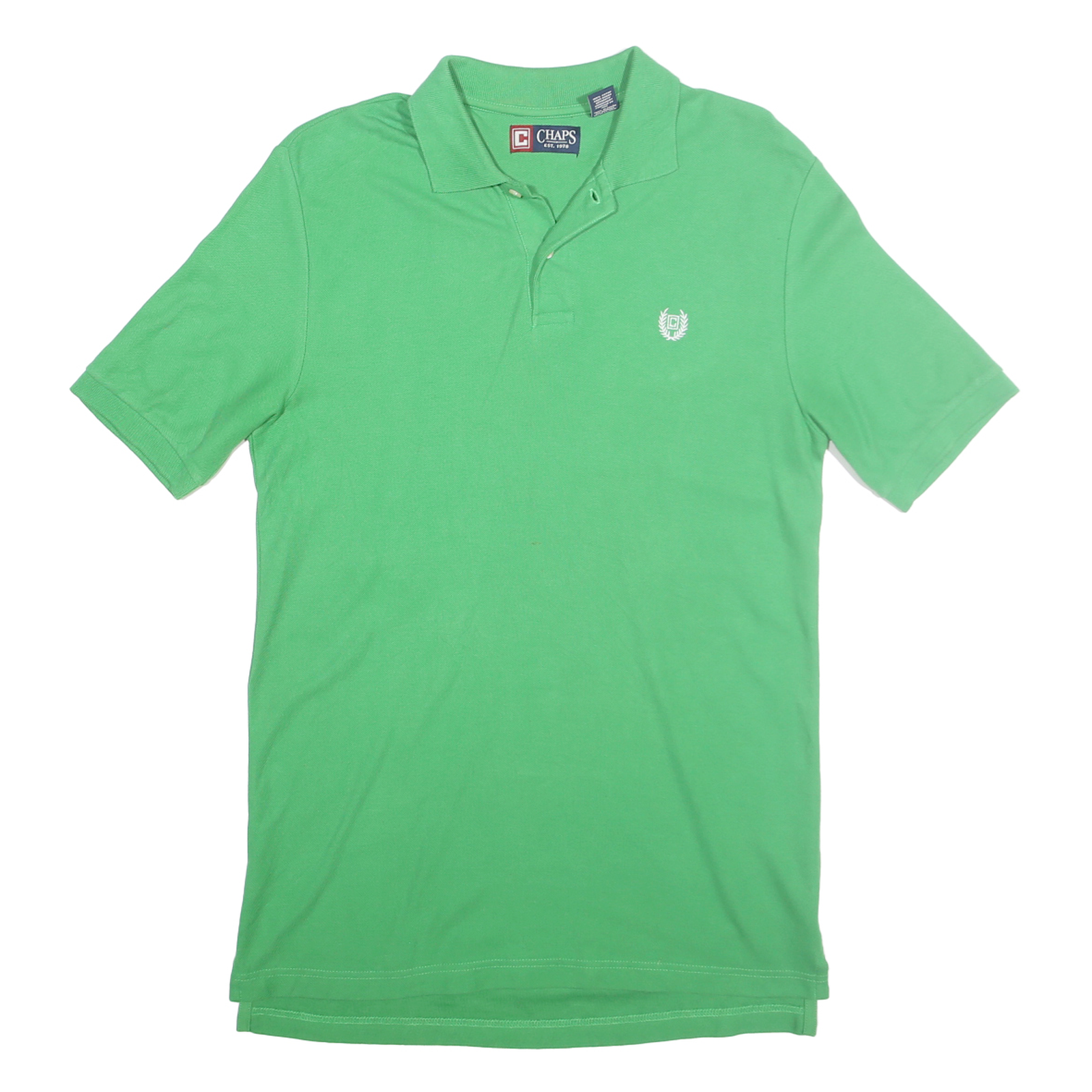 CHAPS Mens Green Polo Shirt S Short Sleeve Cotton Basic Casual Refurbished - N/A refurbished available on Cerqular