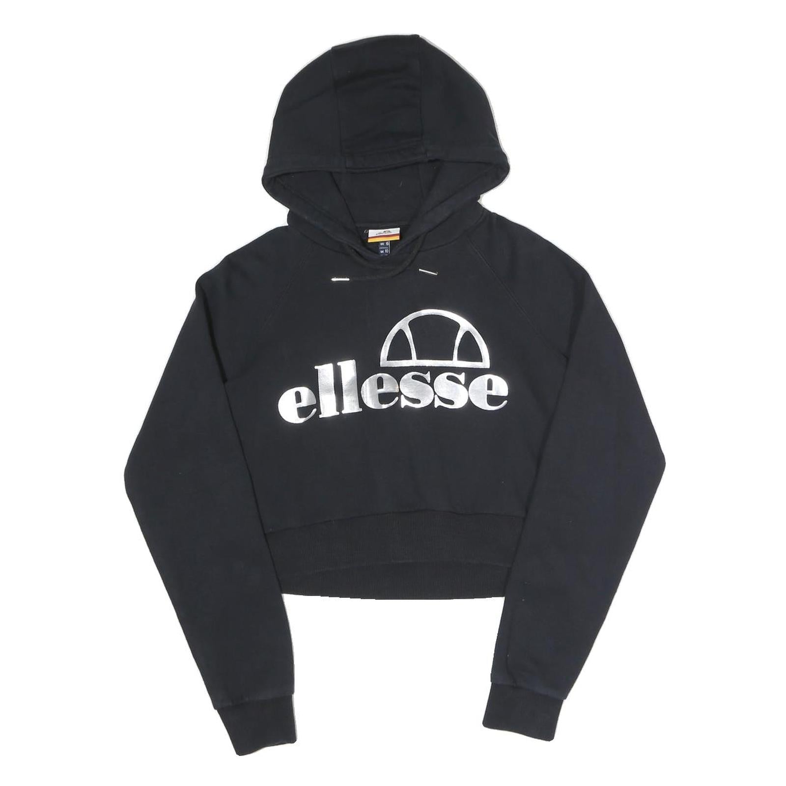 Buy ELLESSE Womens Black Hoodie UK 10 Cropped Cotton Blend Sweatshirt Refurbished - $33.79 ELLESSE Womens Black Hoodie UK 10 Cropped Cotton Blend Sweatshirt Refurbished - N/A refurbished available on Cerqular