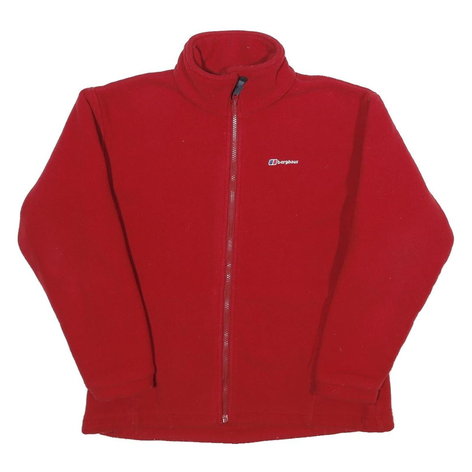 BERGHAUS Womens Red Jacket UK 12 Polyester Zip Classic Outdoor Warm Layer Refurbished - N/A refurbished available on Cerqular