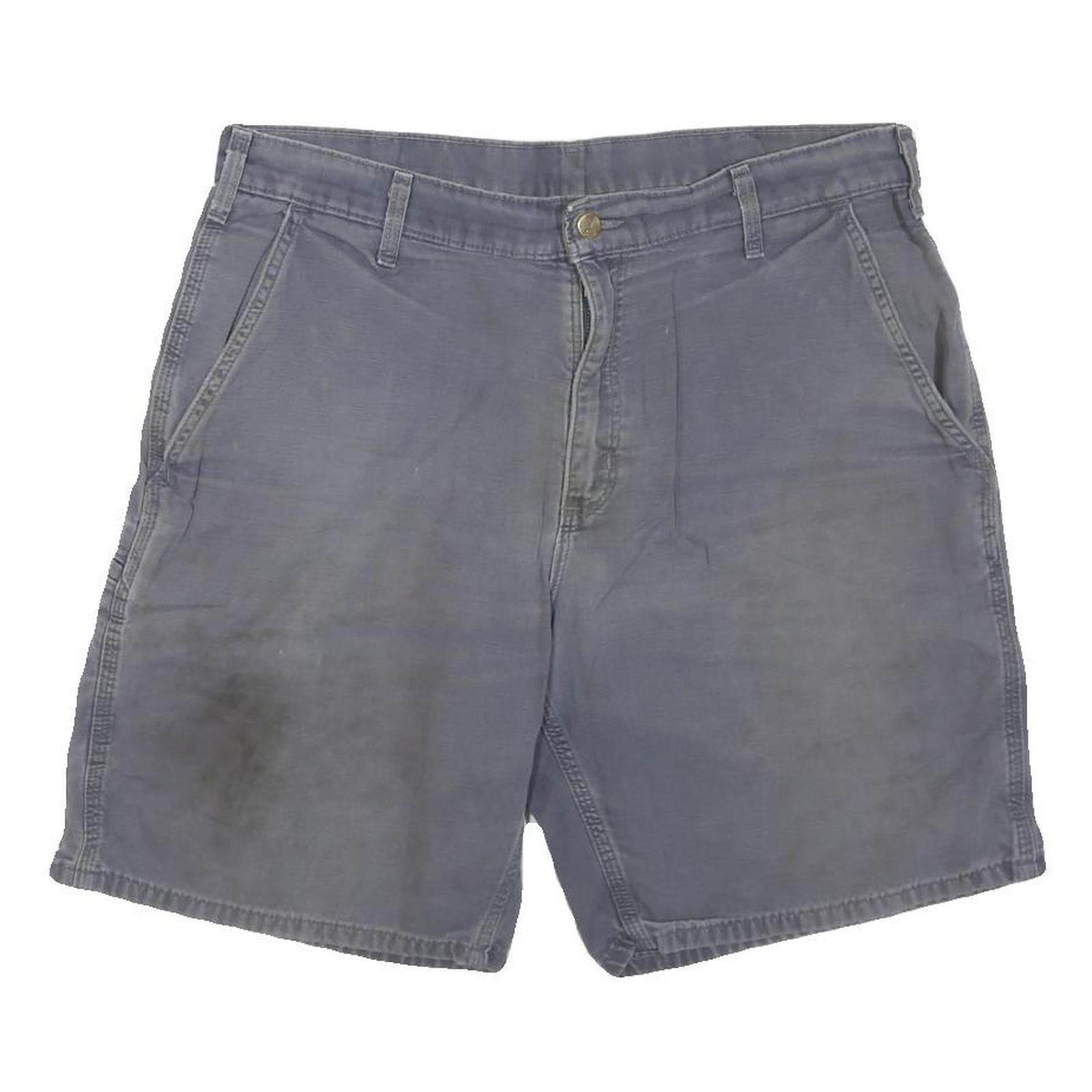 CARHARTT Mens Shorts Blue L W36 Cotton Blend Casual Workwear Pockets Refurbished - N/A refurbished available on Cerqular