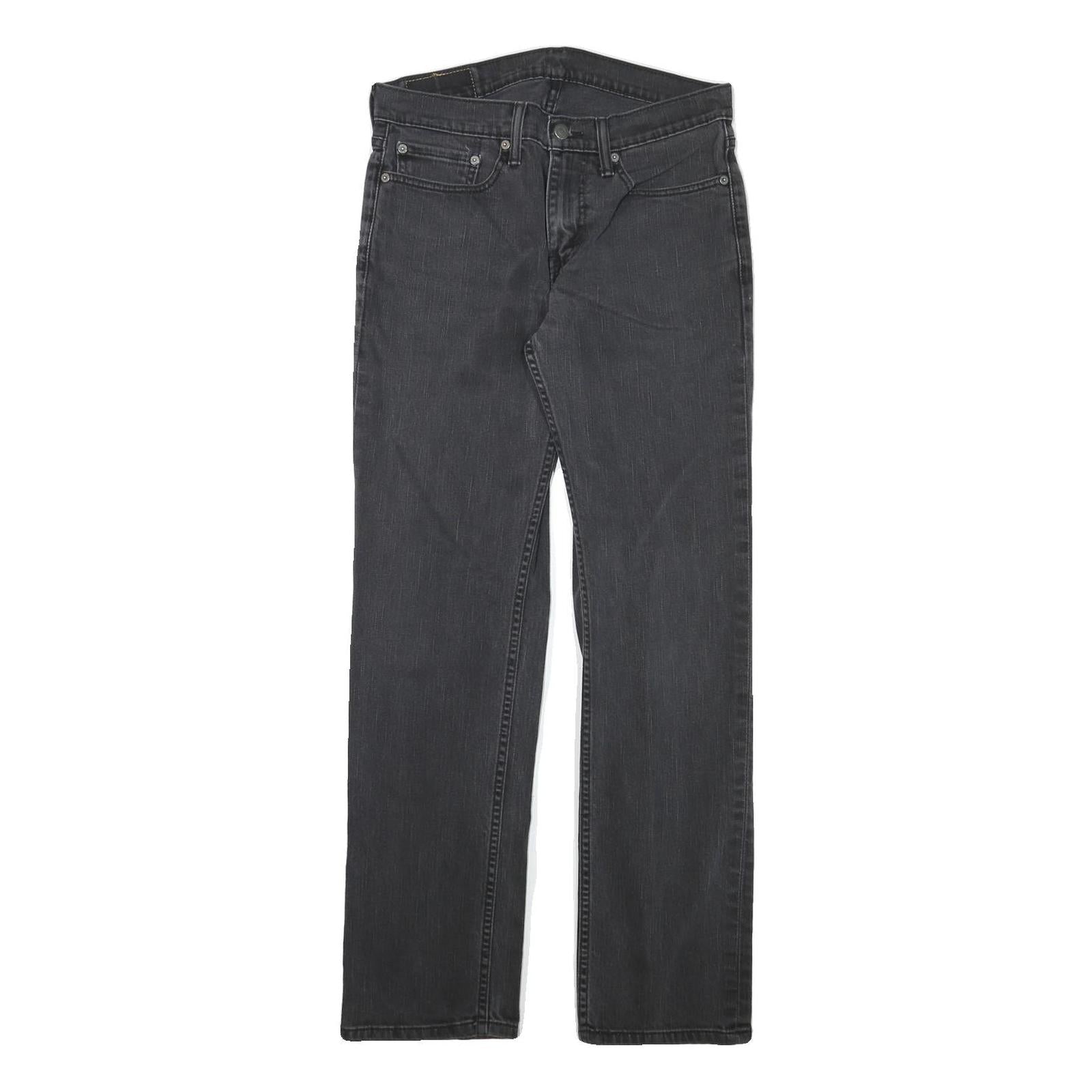 LEVI'S Mens Jeans Black Slim Skinny Denim W30 L30 Classic Zip Pockets Refurbished - N/A refurbished available on Cerqular