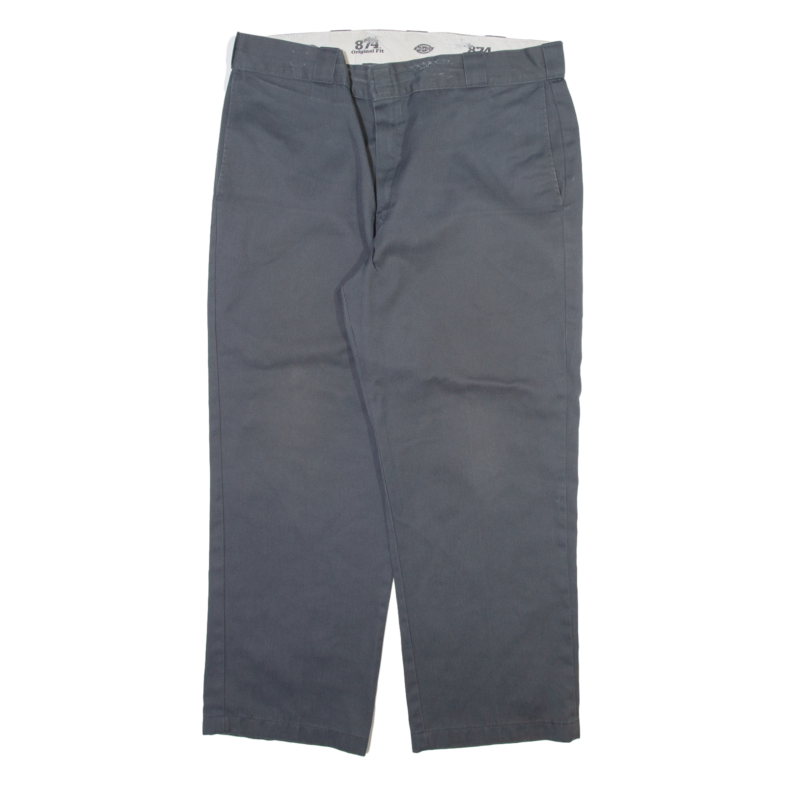 DICKIES 874 Workwear Mens Trousers Grey Regular Straight W38 L28 Refurbished - N/A refurbished available on Cerqular