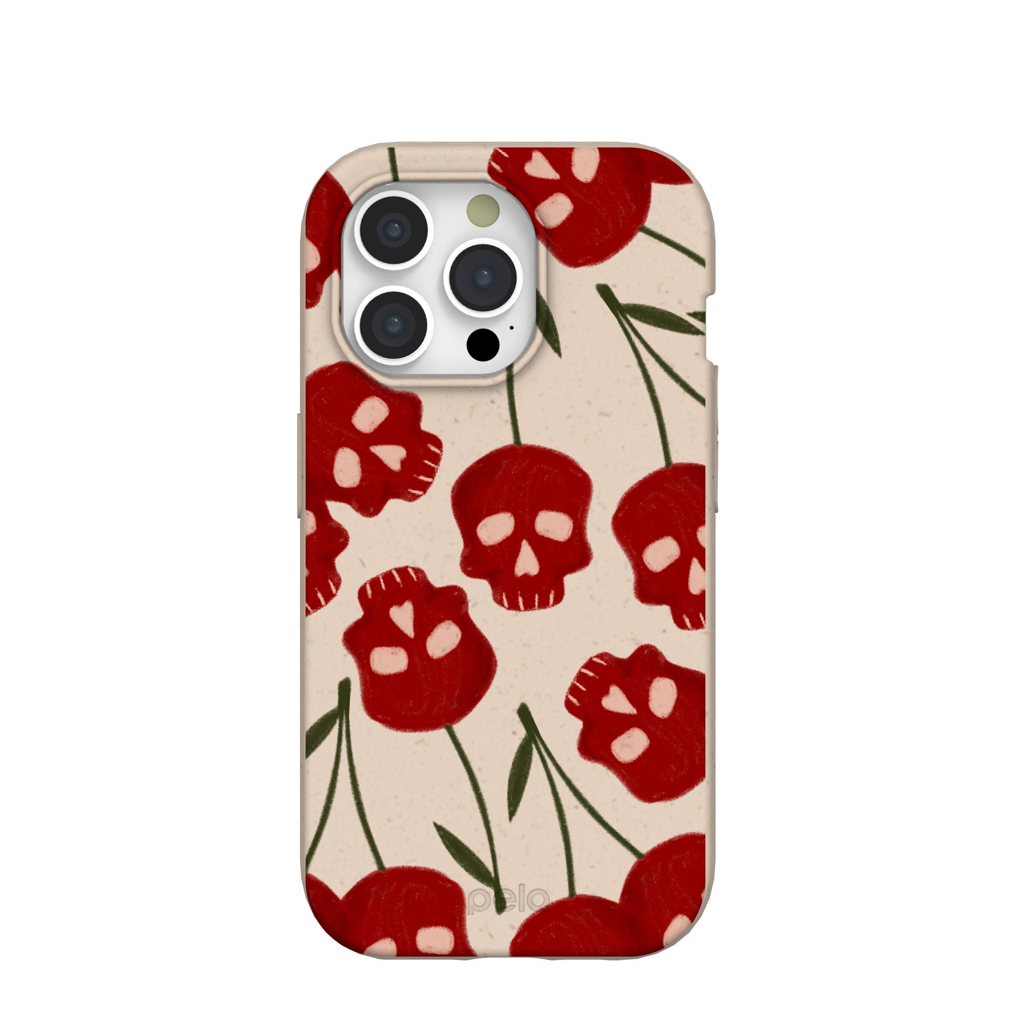 Seashell Scary Cherry iPhone 15 Pro Case Refurbished - Pela Case refurbished available on Cerqular