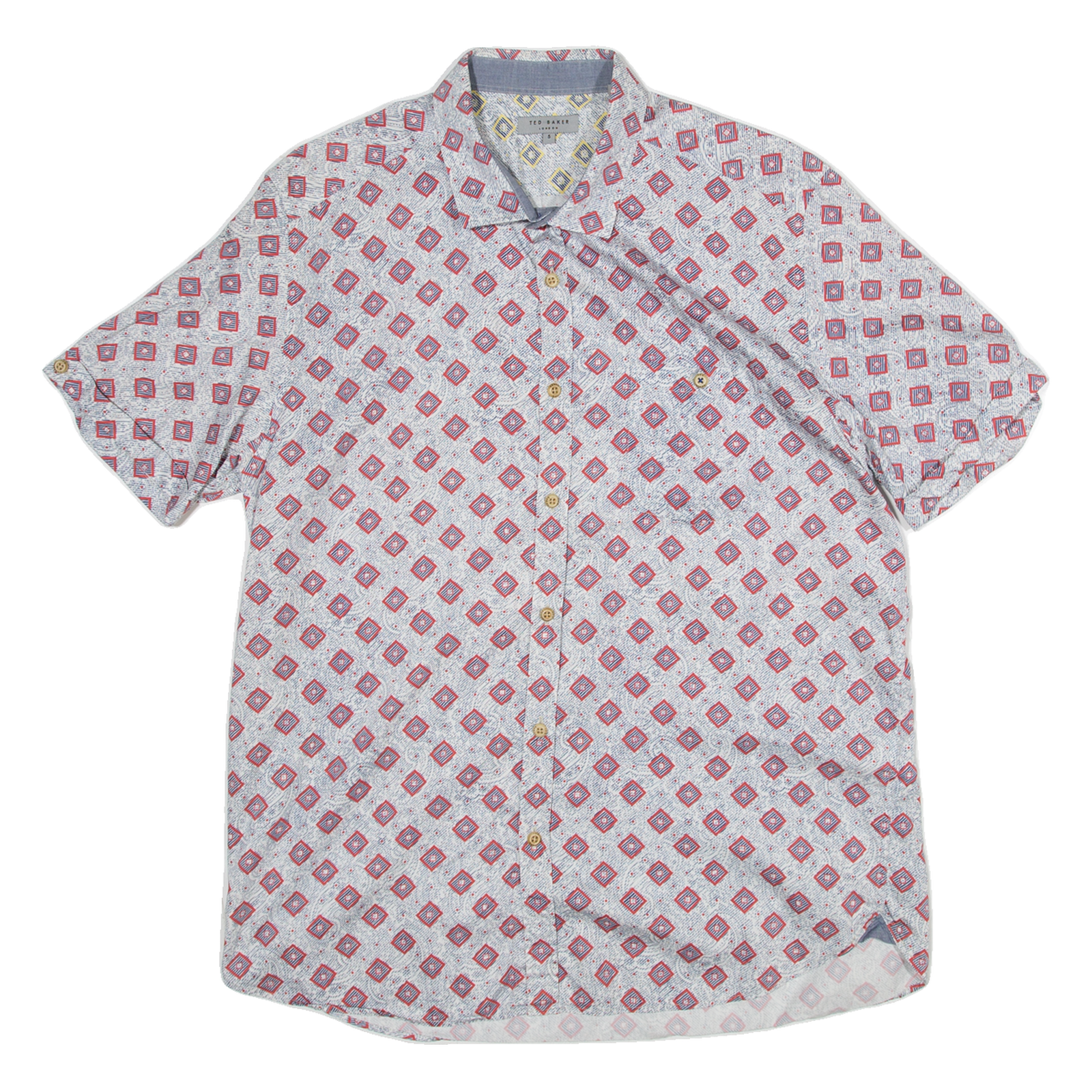 TED BAKER Mens Shirt Grey Long Sleeve M Refurbished - N/A refurbished available on Cerqular